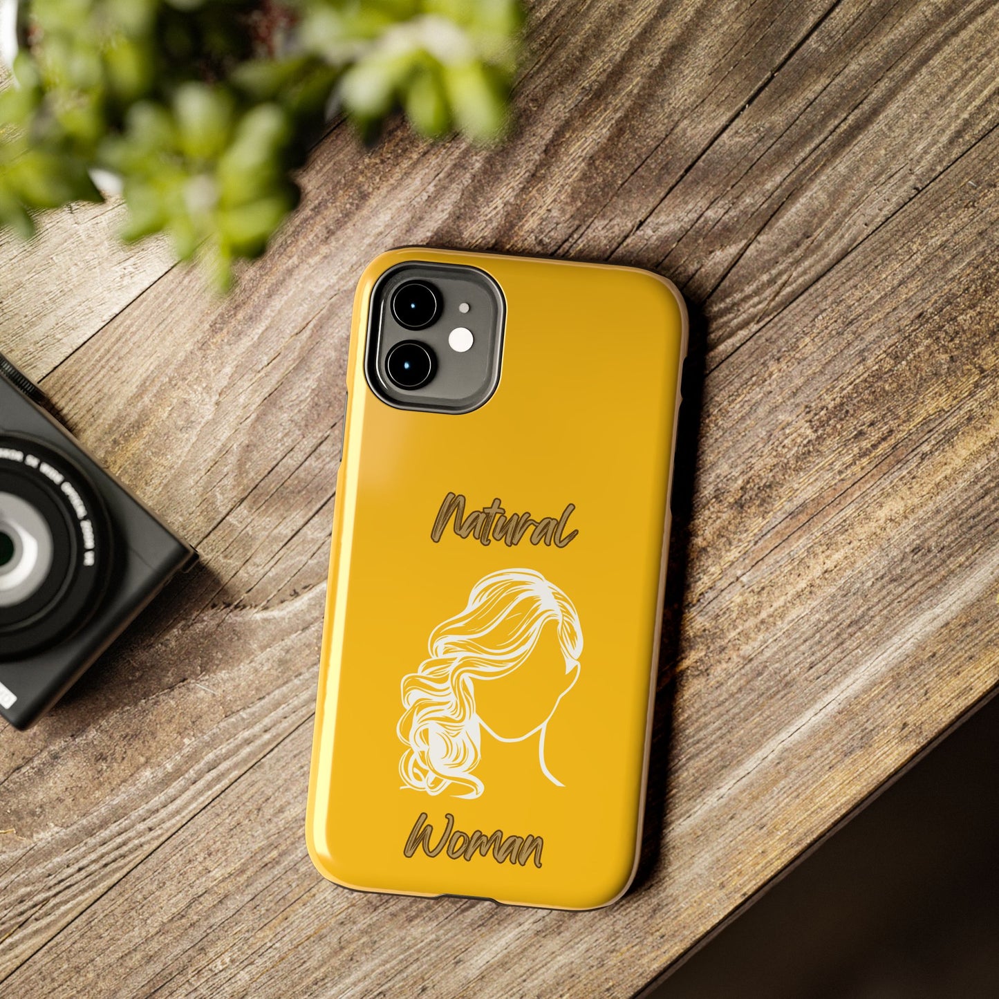 Natural Woman Long Curl (WL)Tough Phone Cases YELLOW