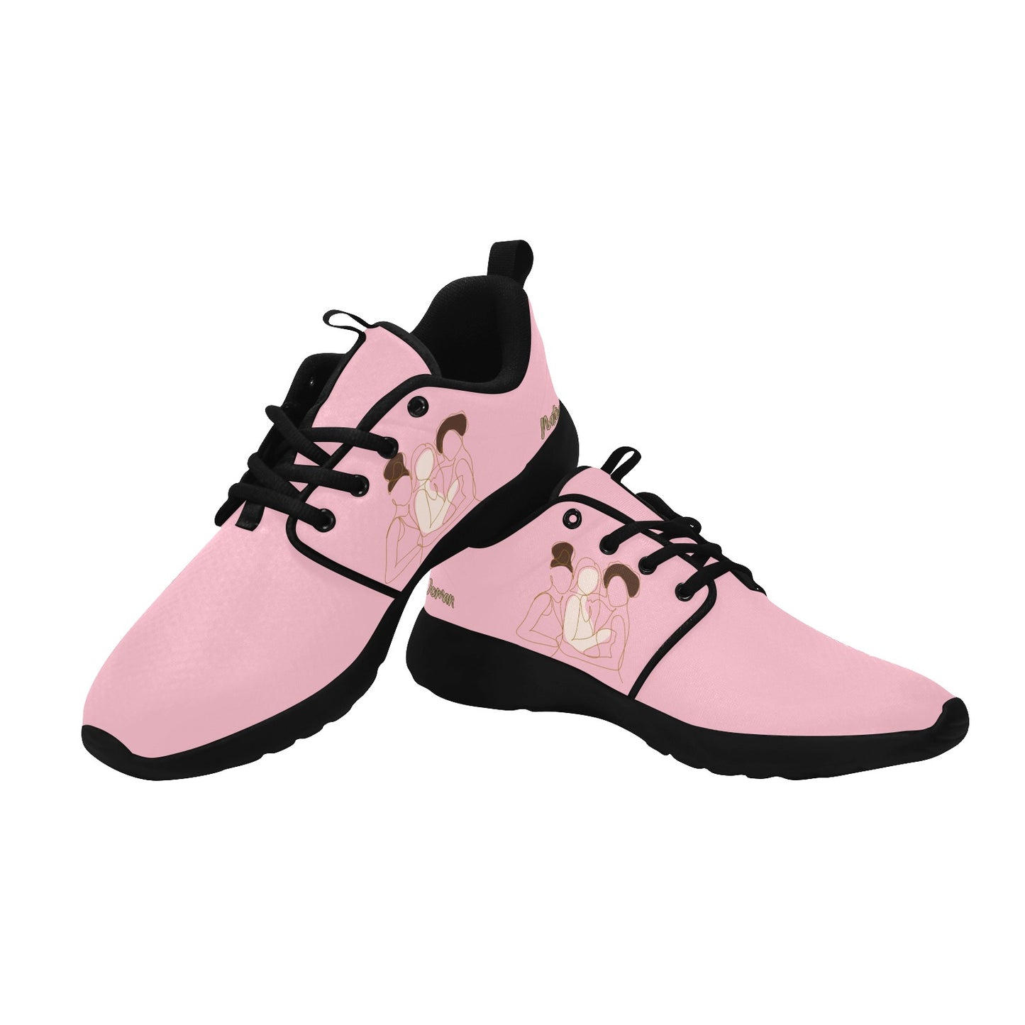 Natural Women FRIENDS (WL) PINK w/ Black Sole Sneakers