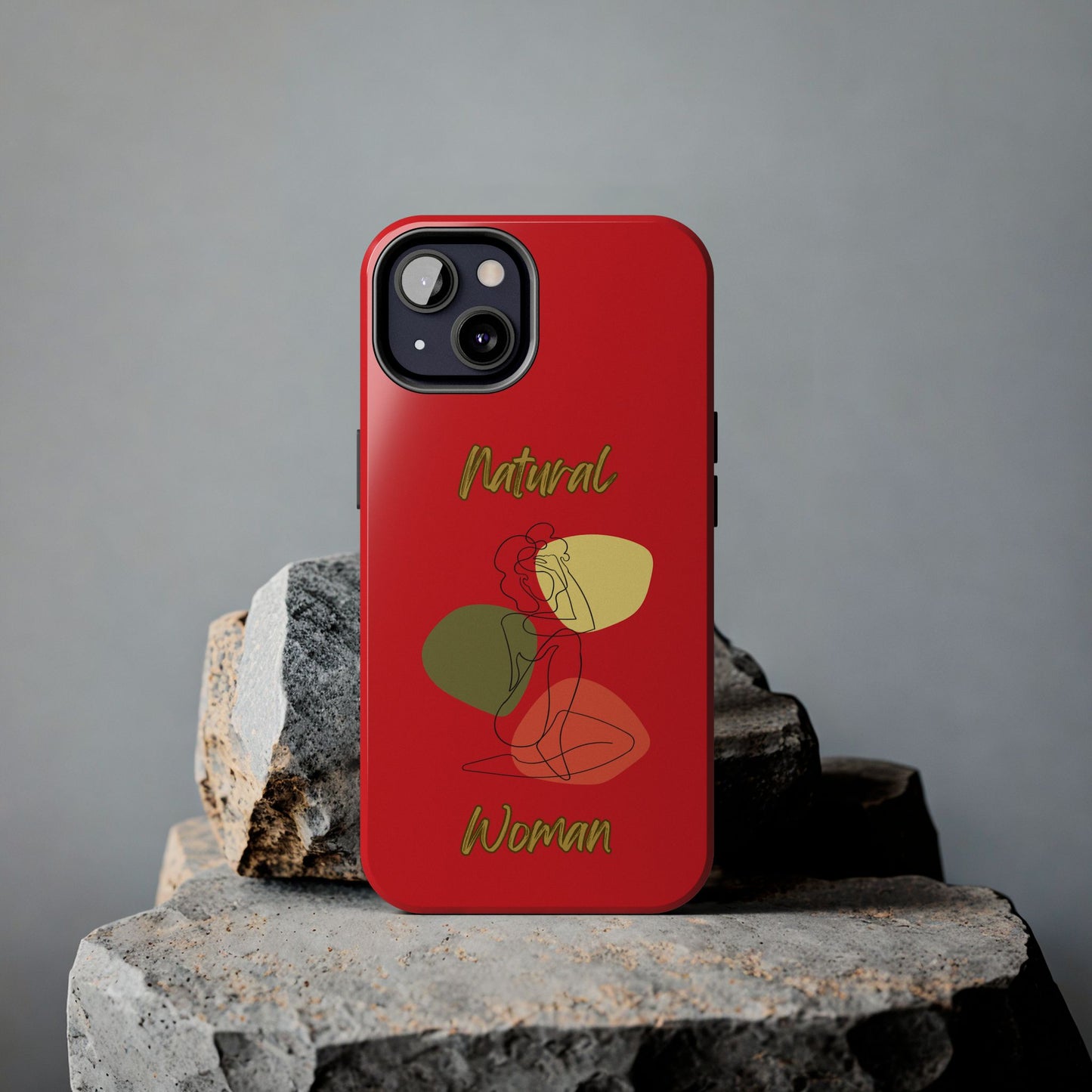 Natural Woman Colorful Pose (BL)Tough Phone Cases RED