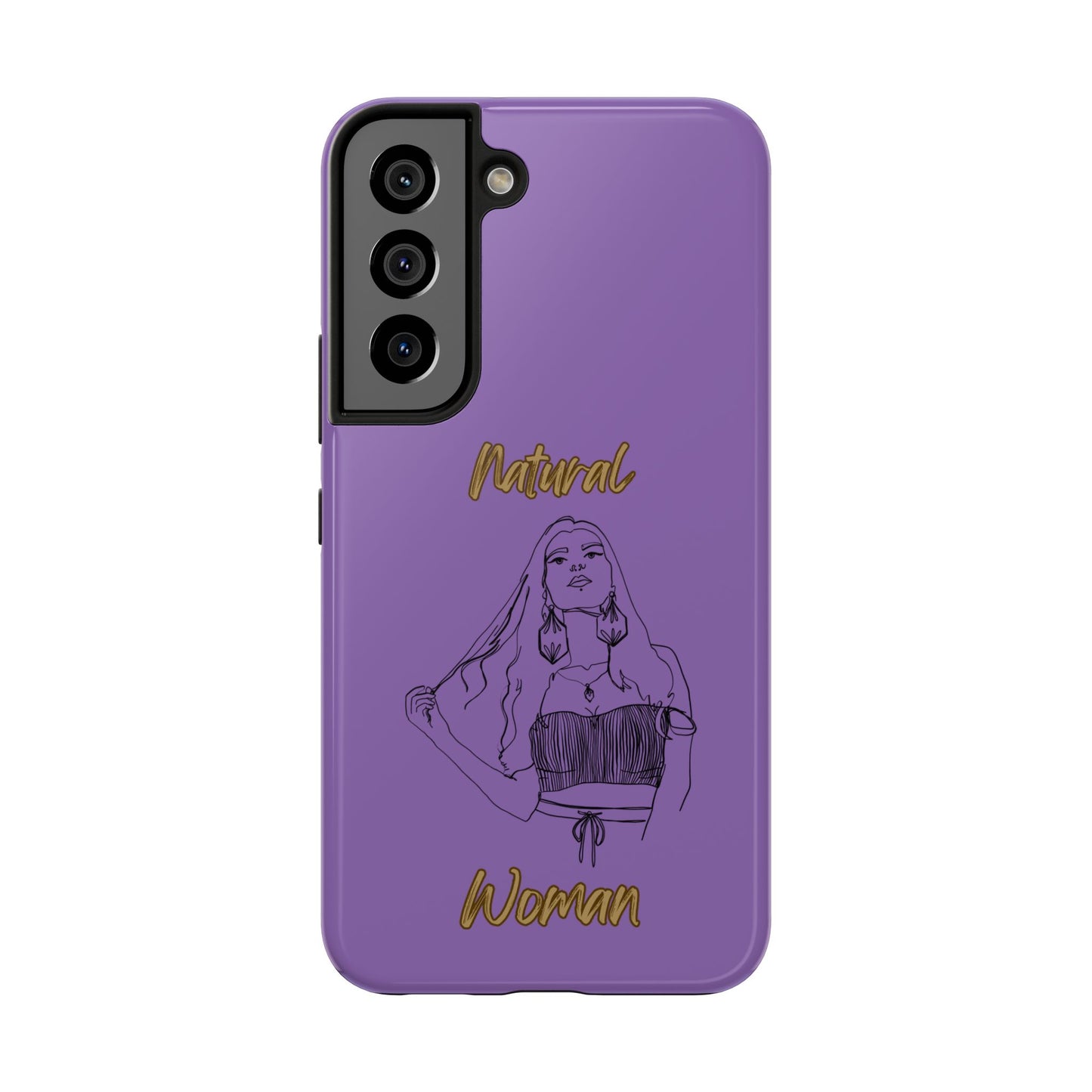 Natural Woman Thinking (BL)Tough Phone Cases LIGHT PURPLE