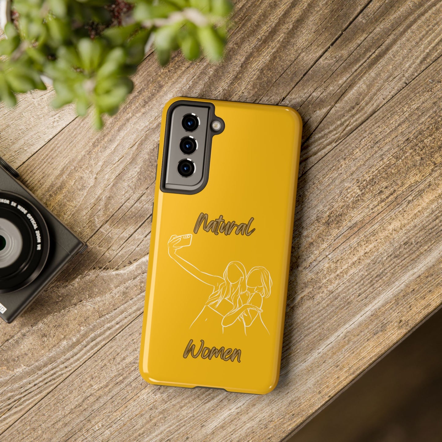 Natural Woman Friends Selfie (WL)Tough Phone Cases YELLOW