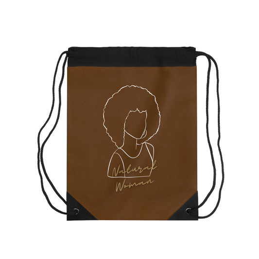 Natural Woman Afro (WL) Drawstring Bag BROWN
