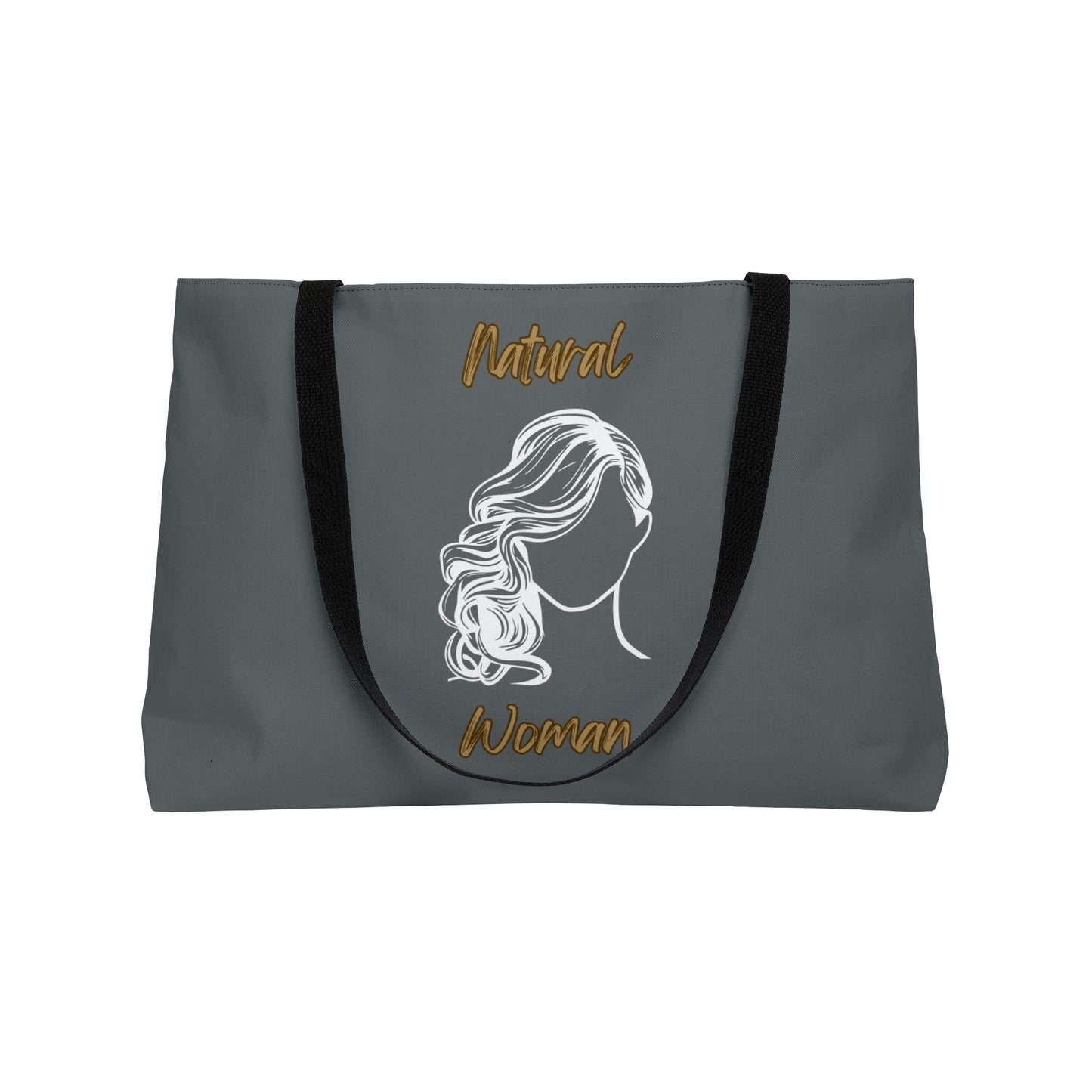 Natural Woman Long Curl (WL) Weekender Tote Bag DARK GREY