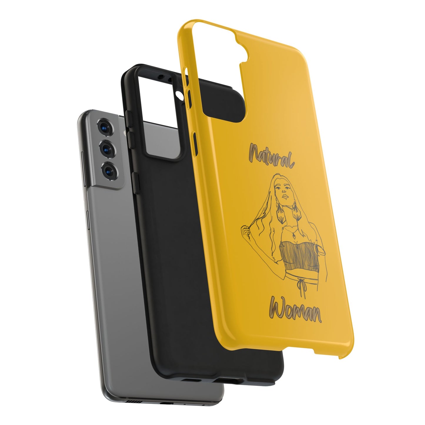 Natural Woman Thinking (BL)Tough Phone Cases YELLOW