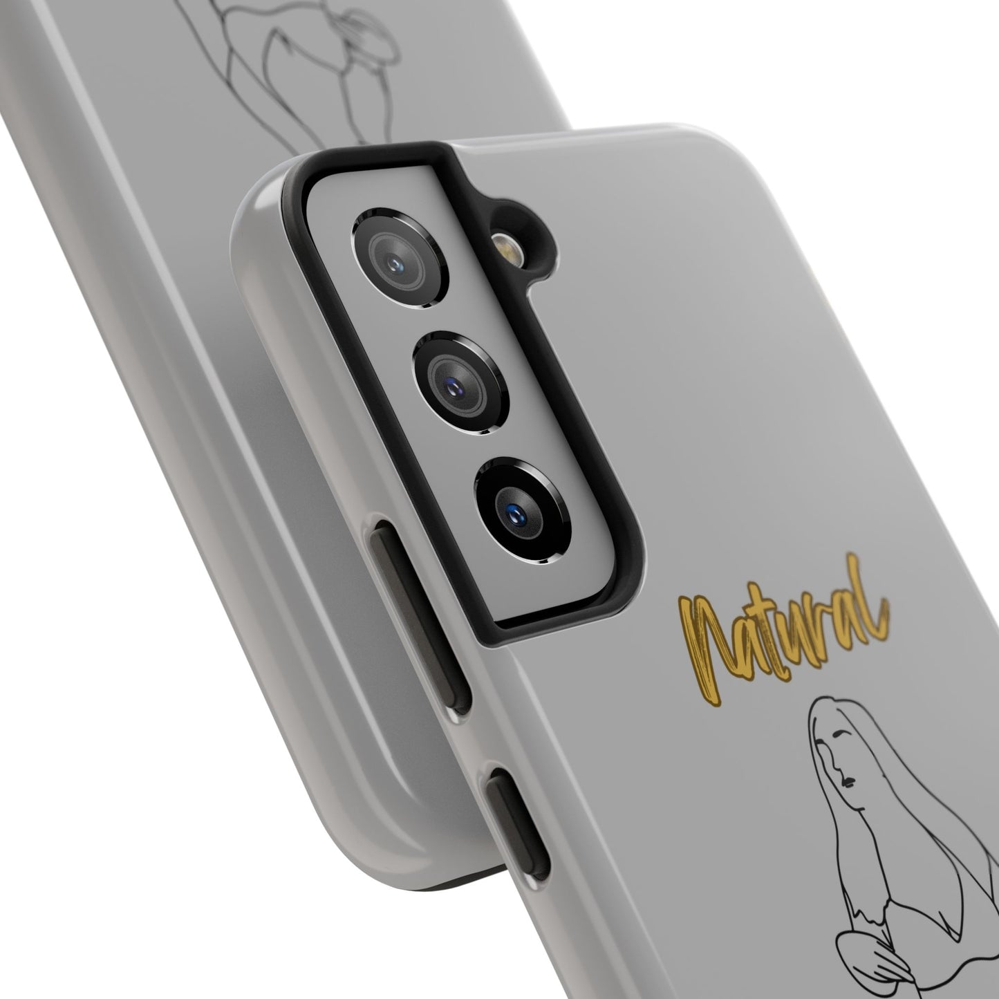 Natural Woman Full Beauty (BL)Tough Phone Cases LIGHT GREY