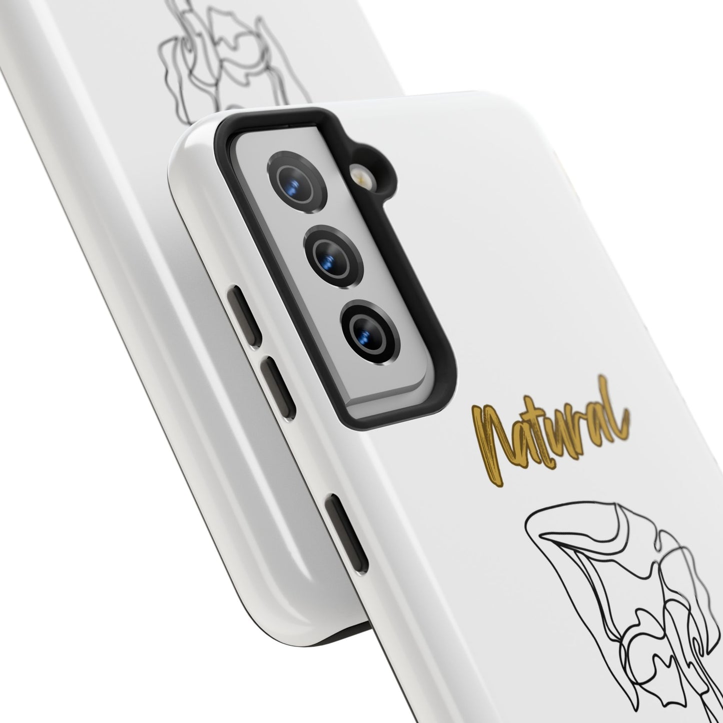 Natural Woman Flexible (BL)Tough Phone Cases WHITE