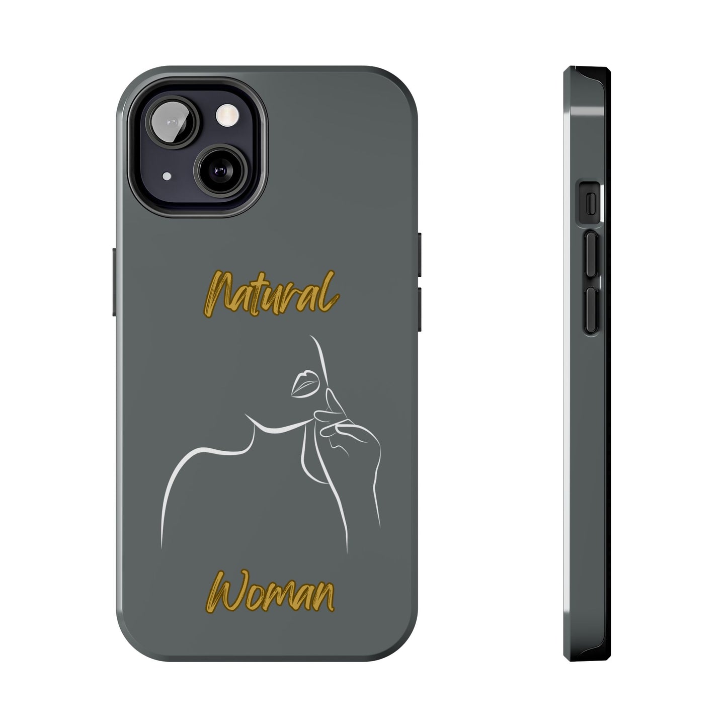Natural Woman Chin Up (WL)Tough Phone Cases DARK GREY