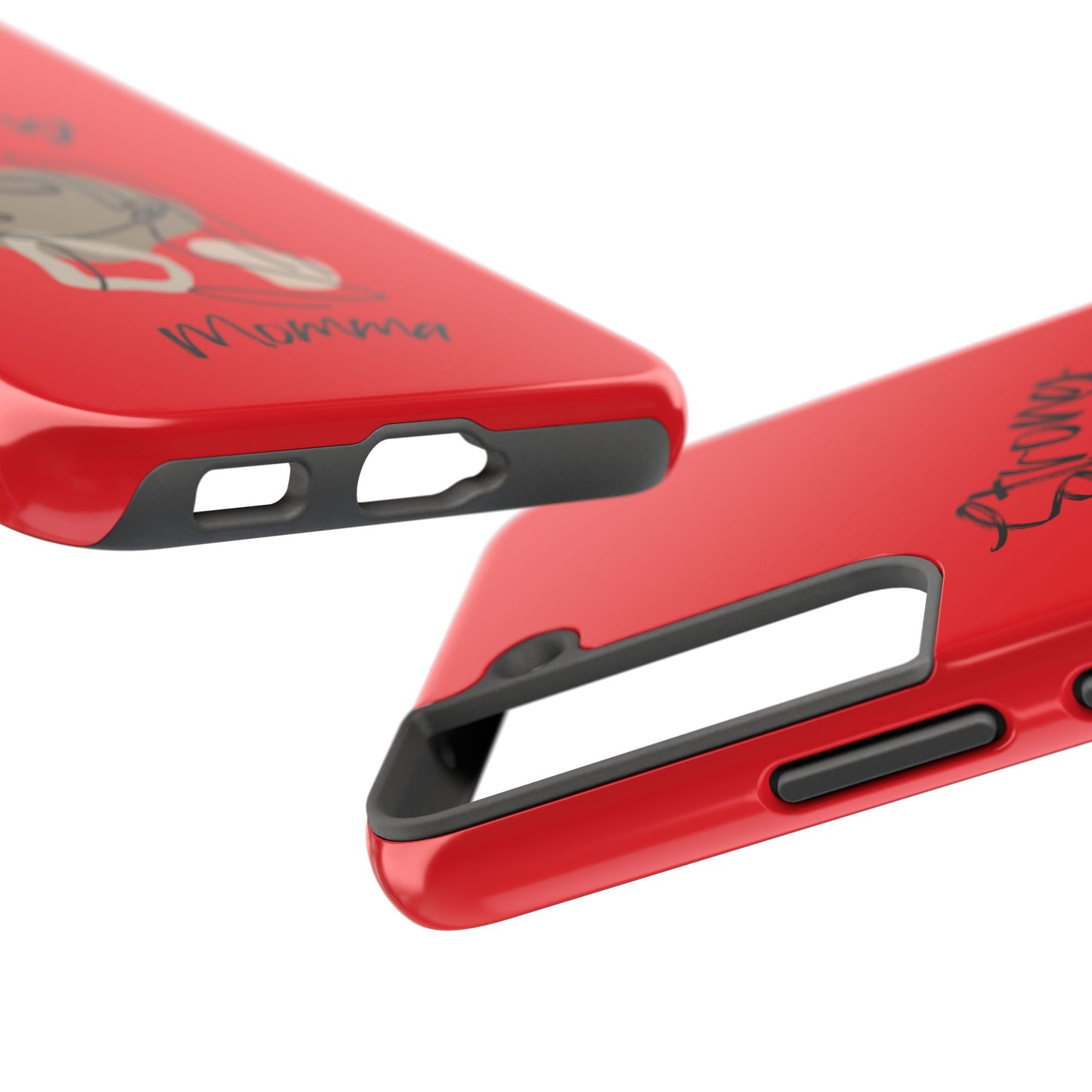STRONG MOMMA Samsung Galaxy Tough Phone Cases (BL) Red