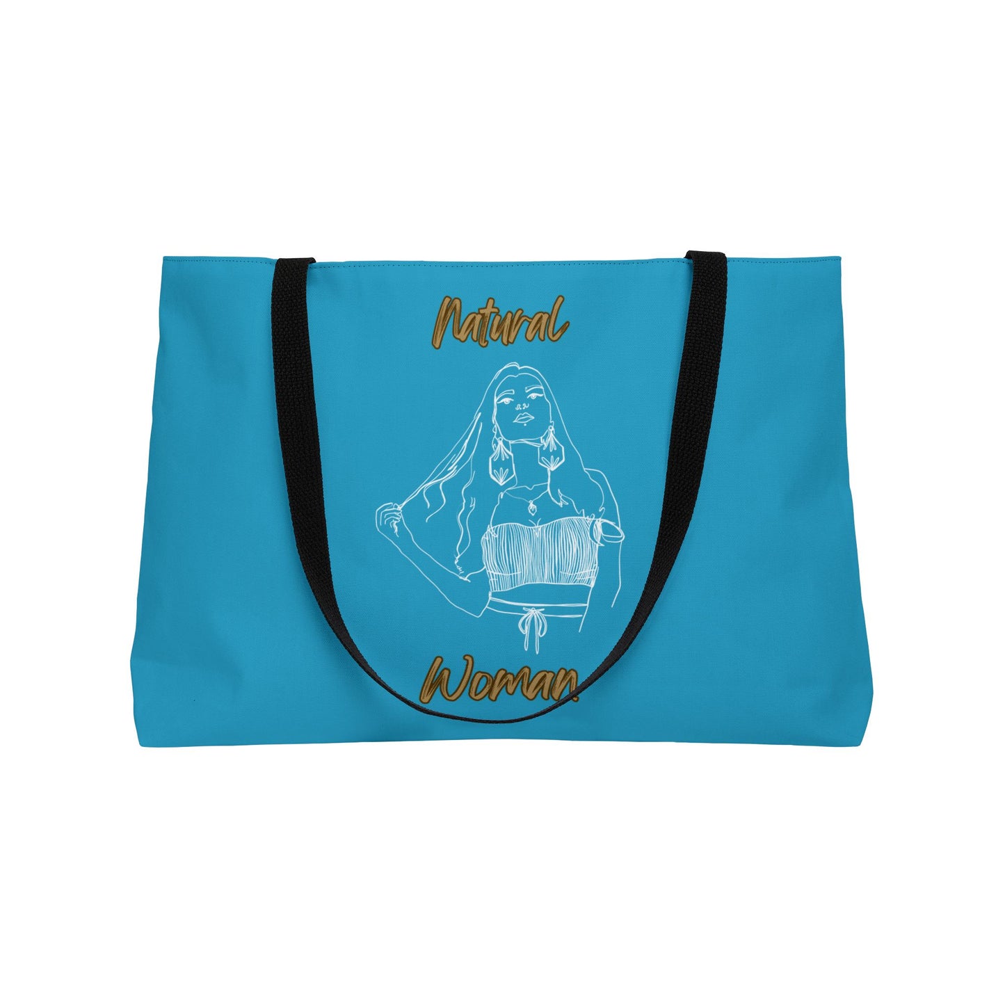 Natural Woman Thinking (WL) Weekender Tote Bag TURQUOISE