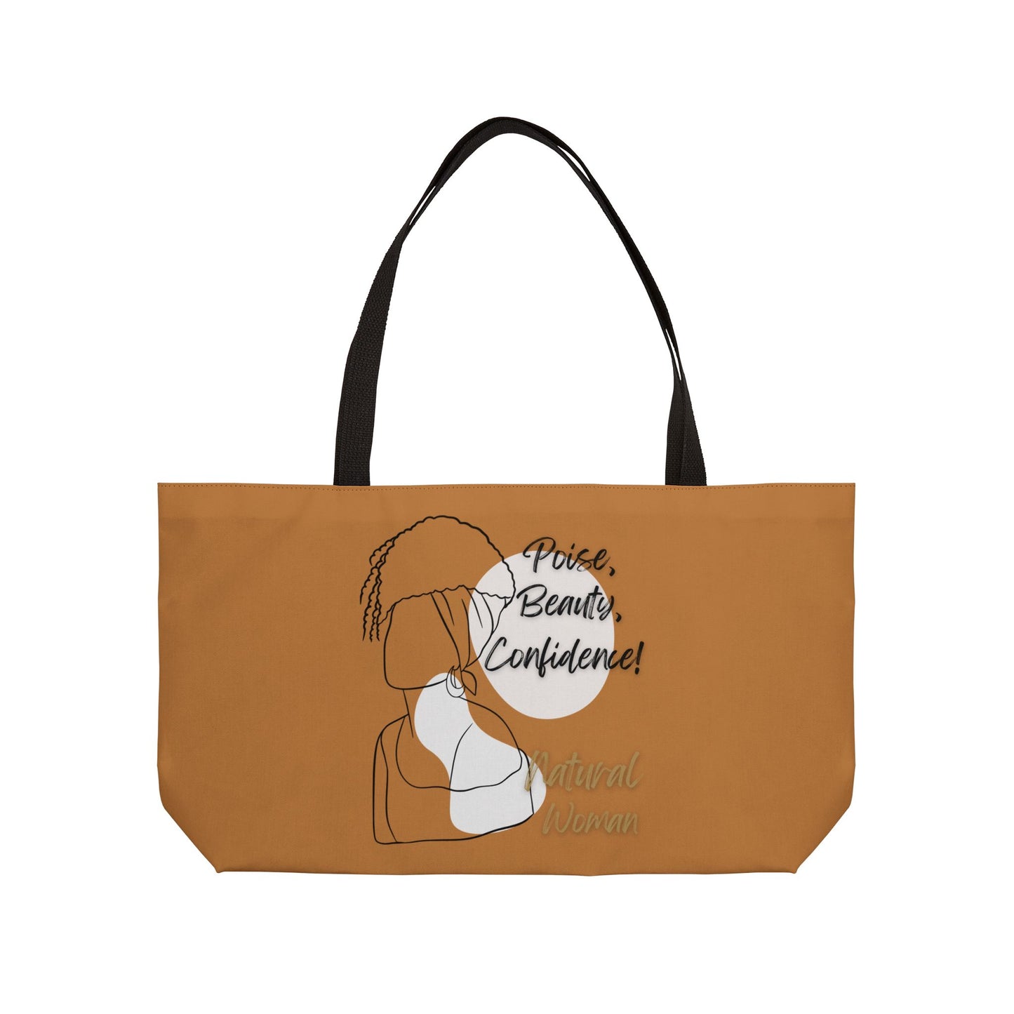 Natural Woman Puff (BL) Weekender Tote Bag LIGHT BROWN