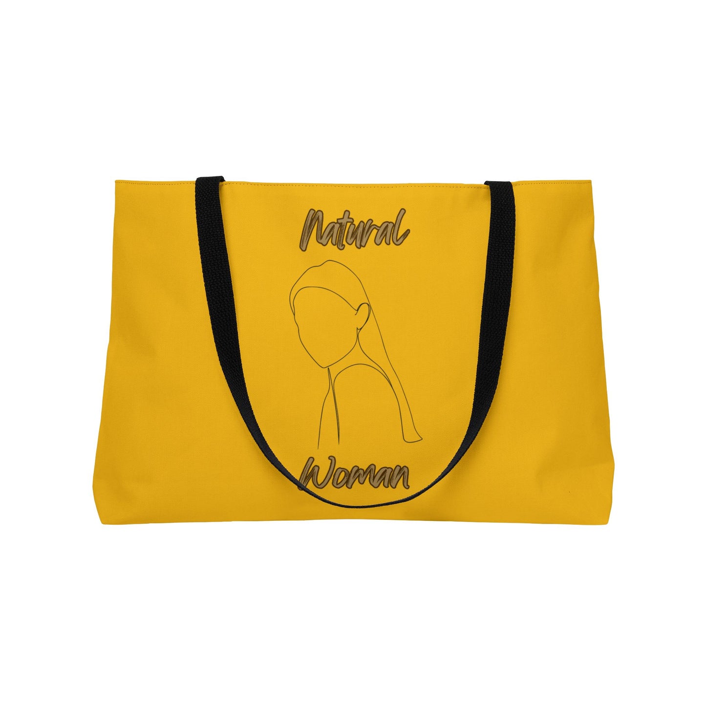 Natural Woman Tilted Look (BL) Weekender Tote Bag YELLOW