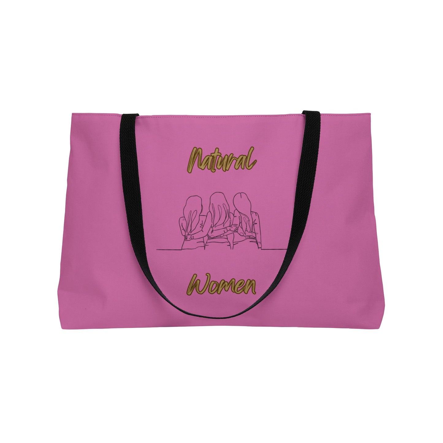 Natural Woman Loving Friends (BL) Weekender Tote Bag LIGHT PINK