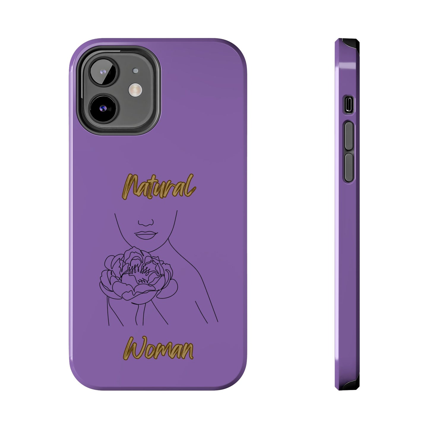 Natural Woman Kissed Flower (BL)Tough Phone Cases LIGHT PURPLE