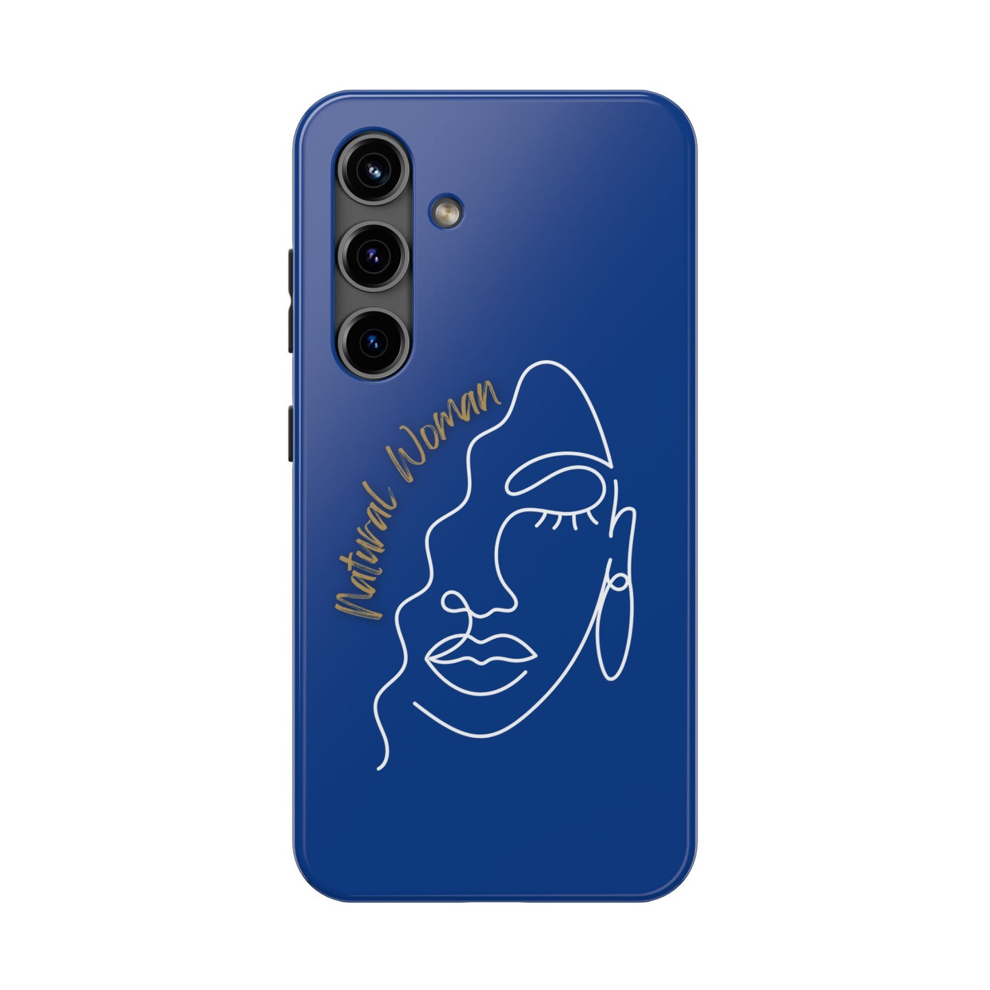 Natural Woman Half Face (WL)Tough Phone Case DARK BLUE