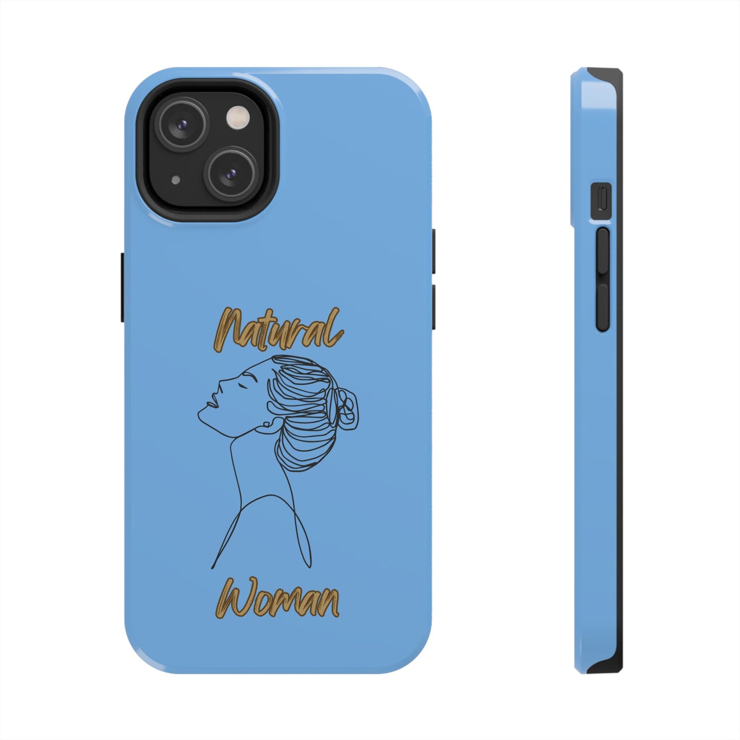 Natural Woman Wet Bun (BL) Tough Phone Cases LIGHT BLUE