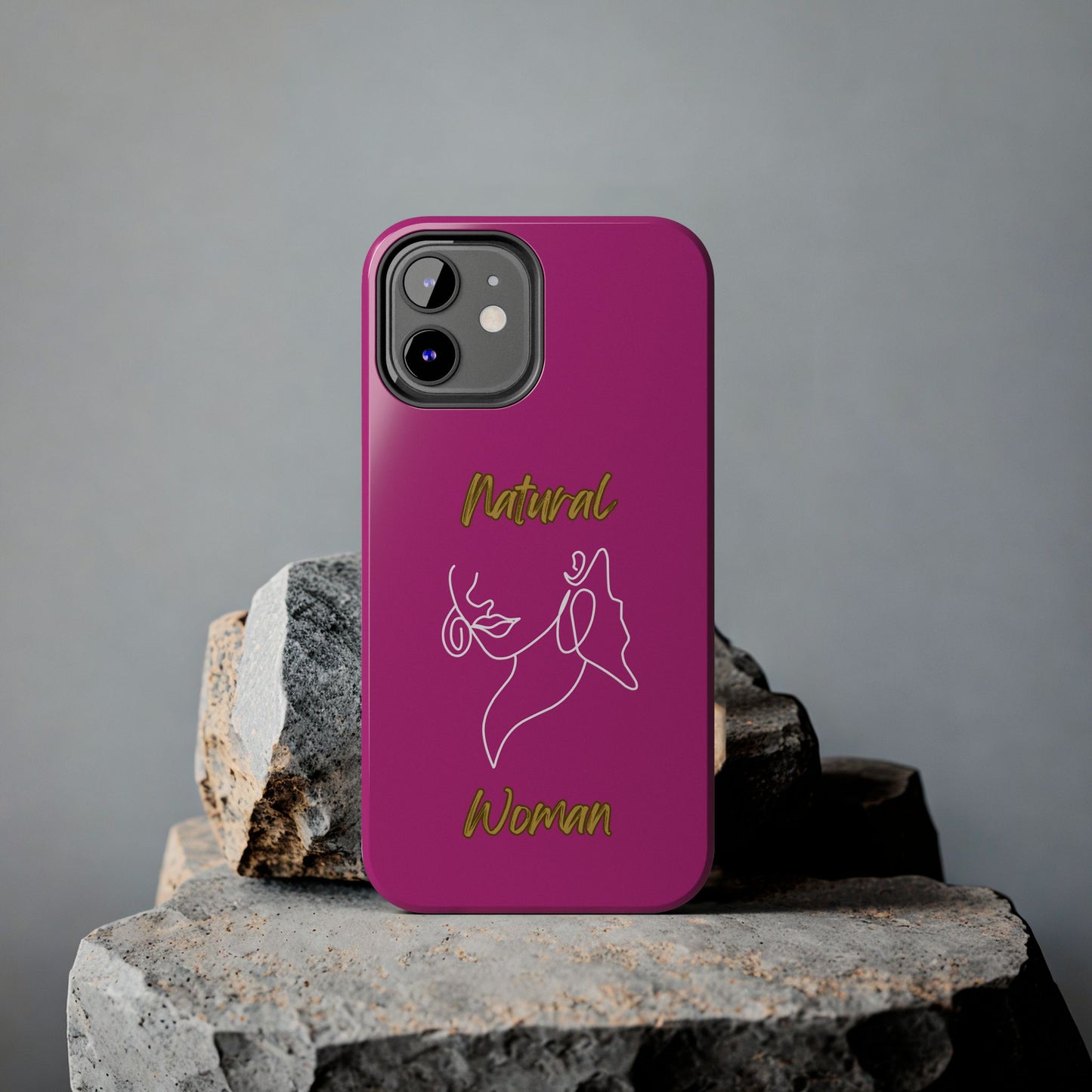 Natural Woman Lips (WL)Tough Phone Cases PINK