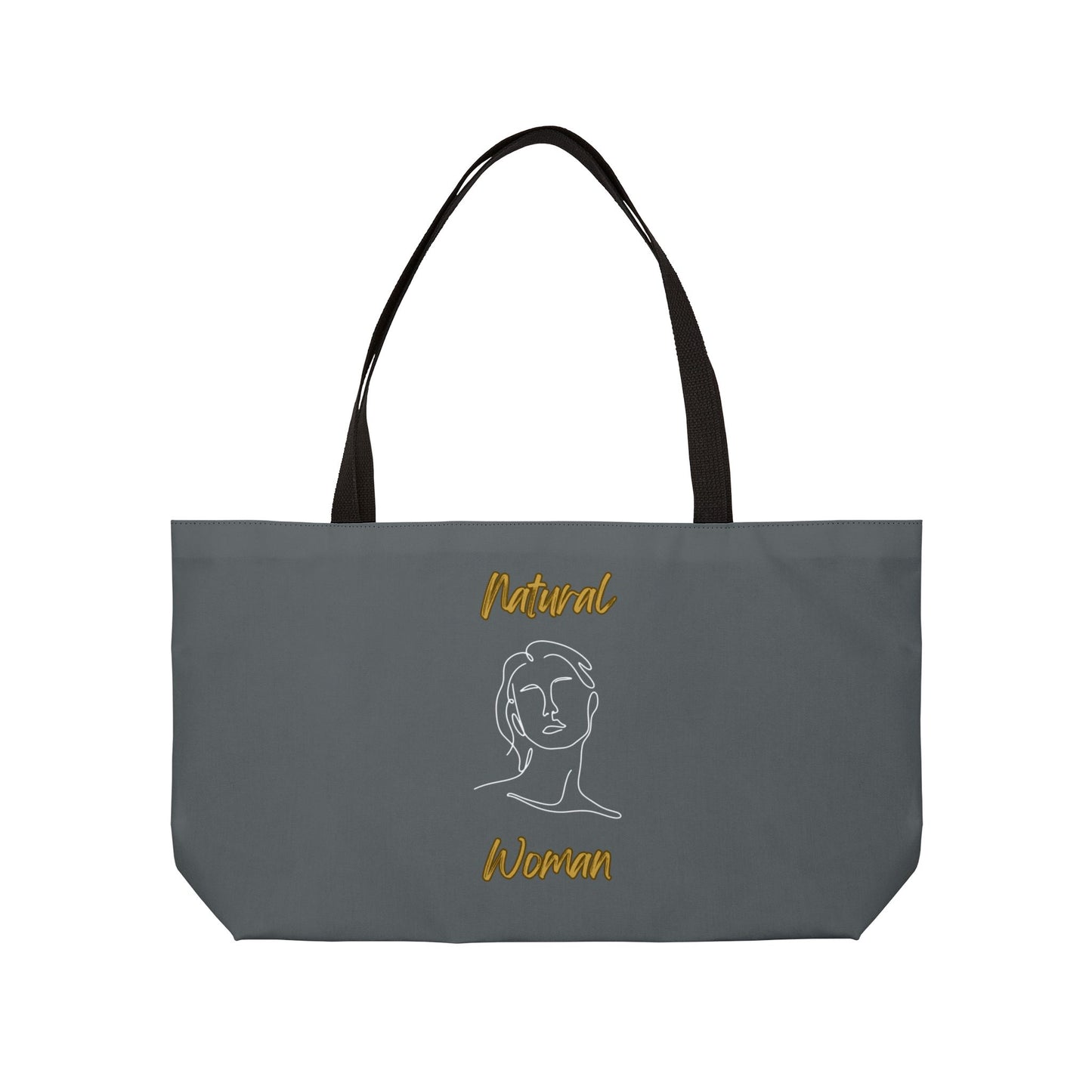 Natural Woman Hello (WL) Weekender Tote Bag DARK GREY