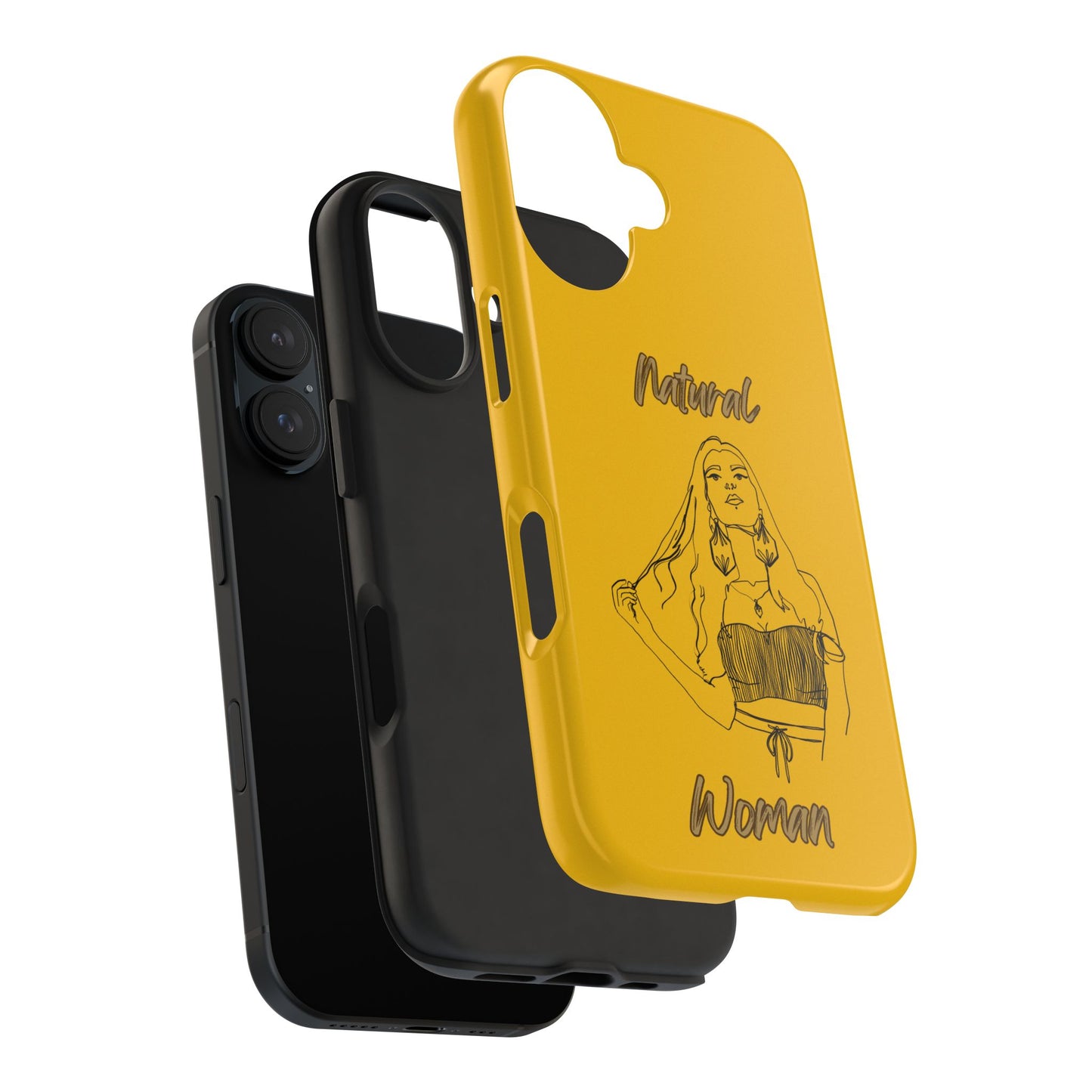 Natural Woman Thinking (BL)Tough Phone Cases YELLOW