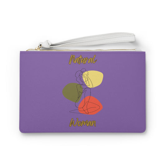 Natural Woman Colorful Pose (BL) Clutch Bag LIGHT PURPLE