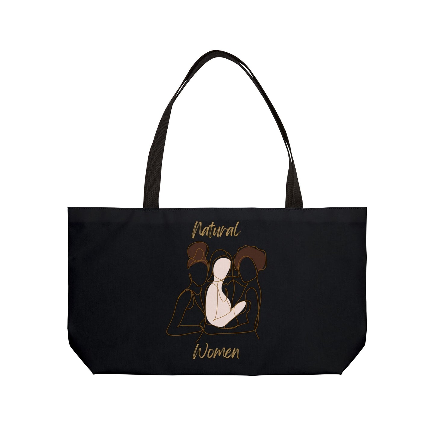 Natural Women Friends (BL) Weekender Tote Bag BLACK