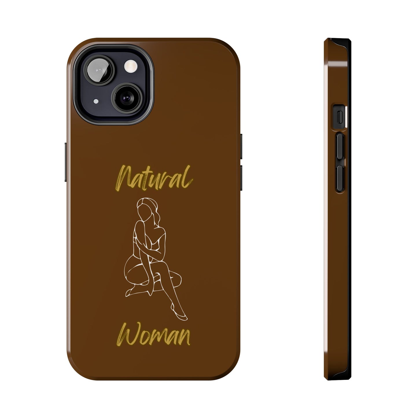 Natural Woman Shoulder Action (WL)Tough Phone Cases BROWN