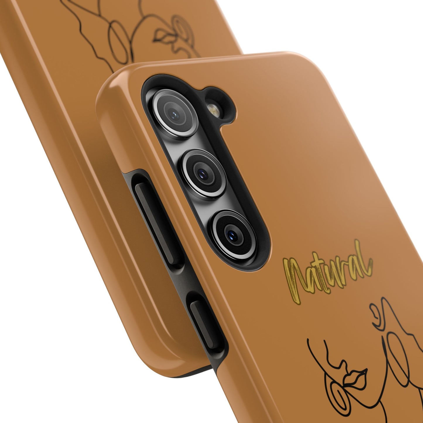 Natural Woman Lips (BL)Tough Phone Cases LIGHT BROWN