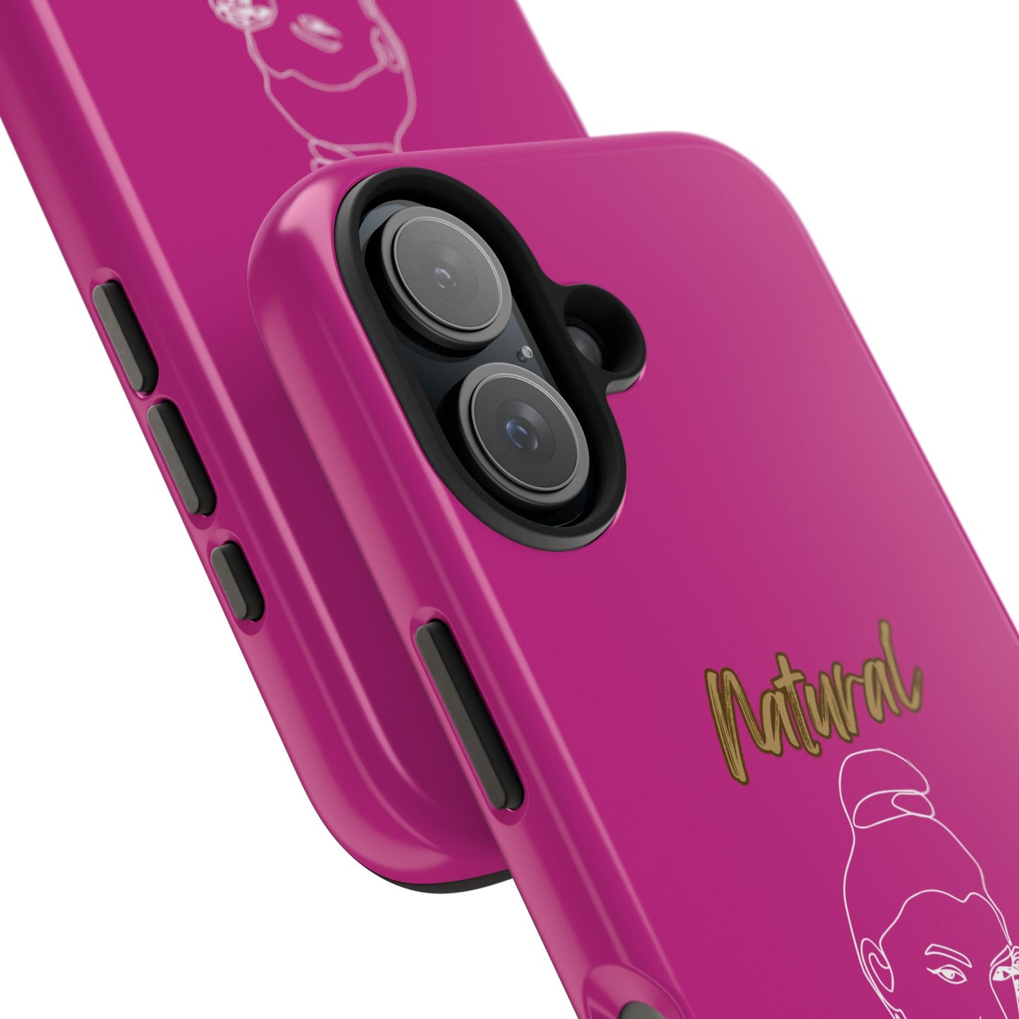 Natural Woman Sassy Bun (WL) Tough Phone Cases PINK