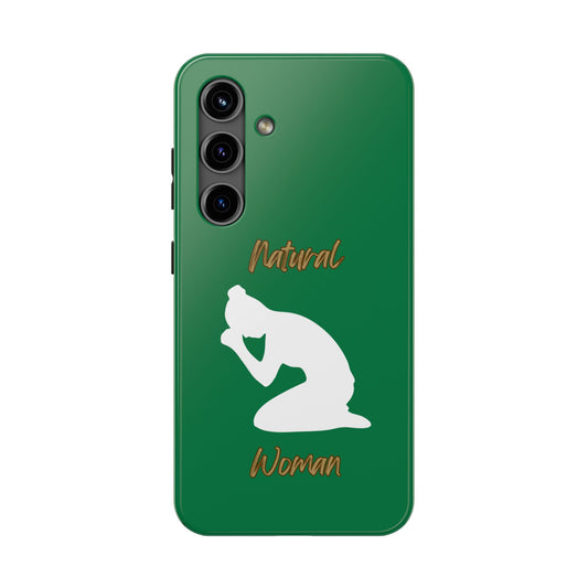 Natural Woman Pray (WL) Tough Phone Cases DARK GREEN