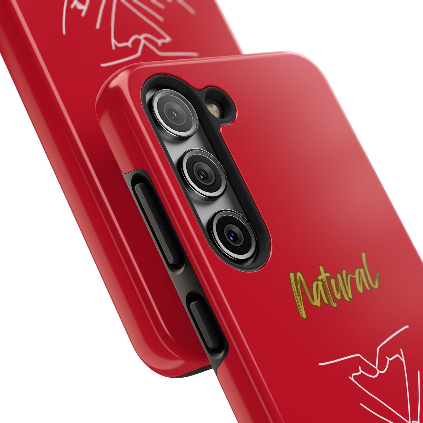 Natural Woman I Love You (WL)Tough Phone Cases DARK RED