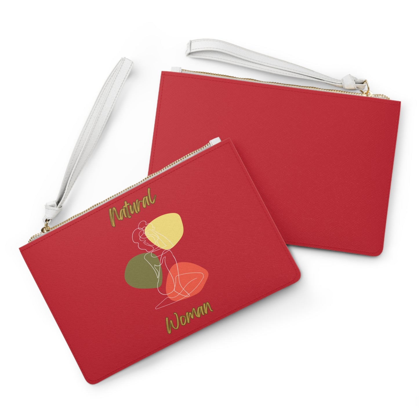 Natural Woman Colorful Pose (WL) Clutch Bag DARK RED