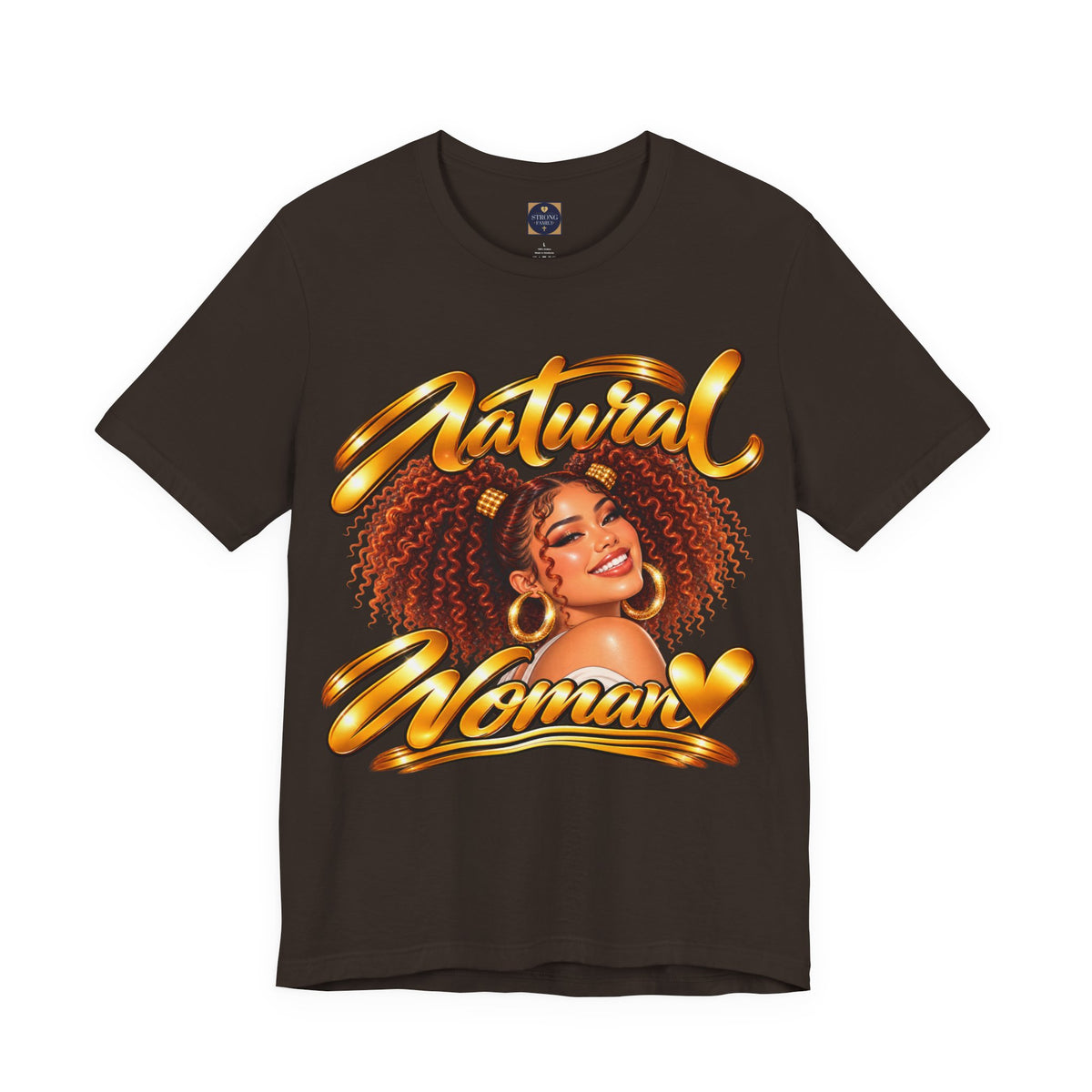 Natural Woman Twin Puffs Graphic Tee – Auburn Edition | Strong Family