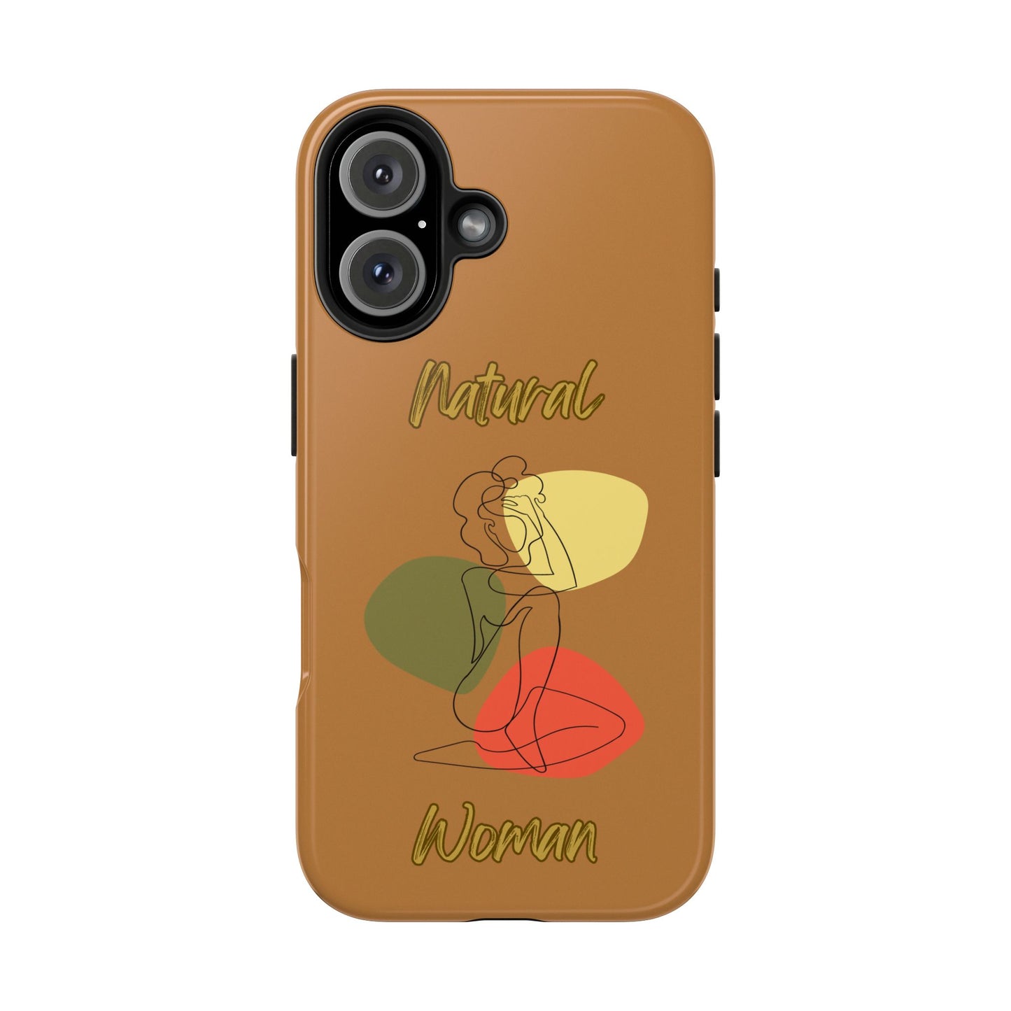 Natural Woman Colorful Pose (BL)Tough Phone Cases LIGHT BROWN