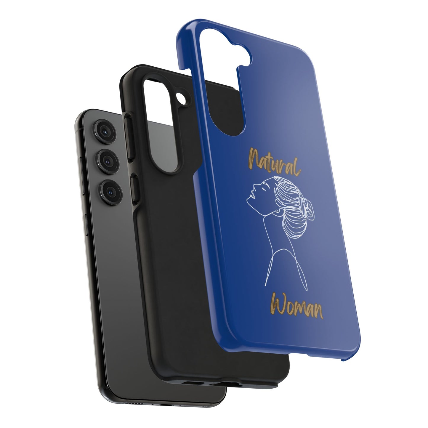 Natural Woman Wet Bun (WL) Tough Phone Cases DARK BLUE