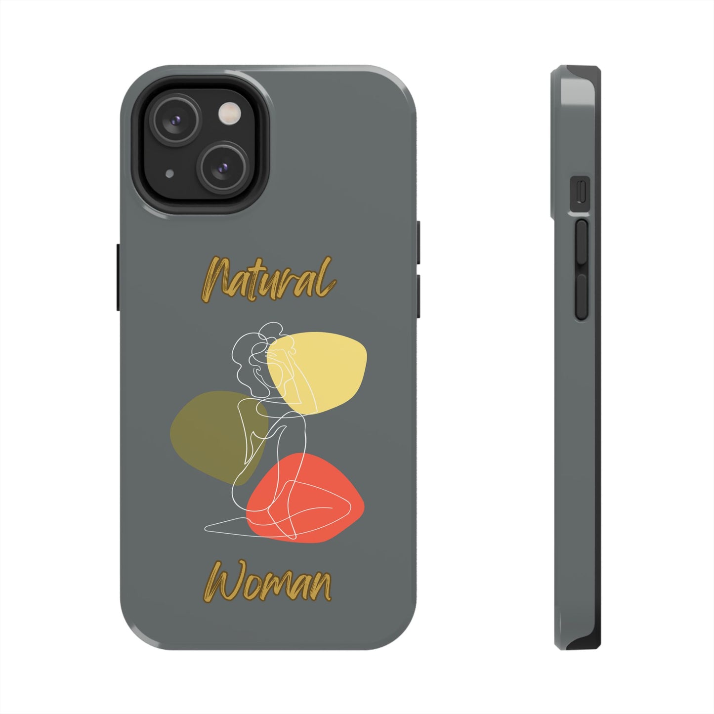Natural Woman Colorful Pose (WL)Tough Phone Cases DARK GREY