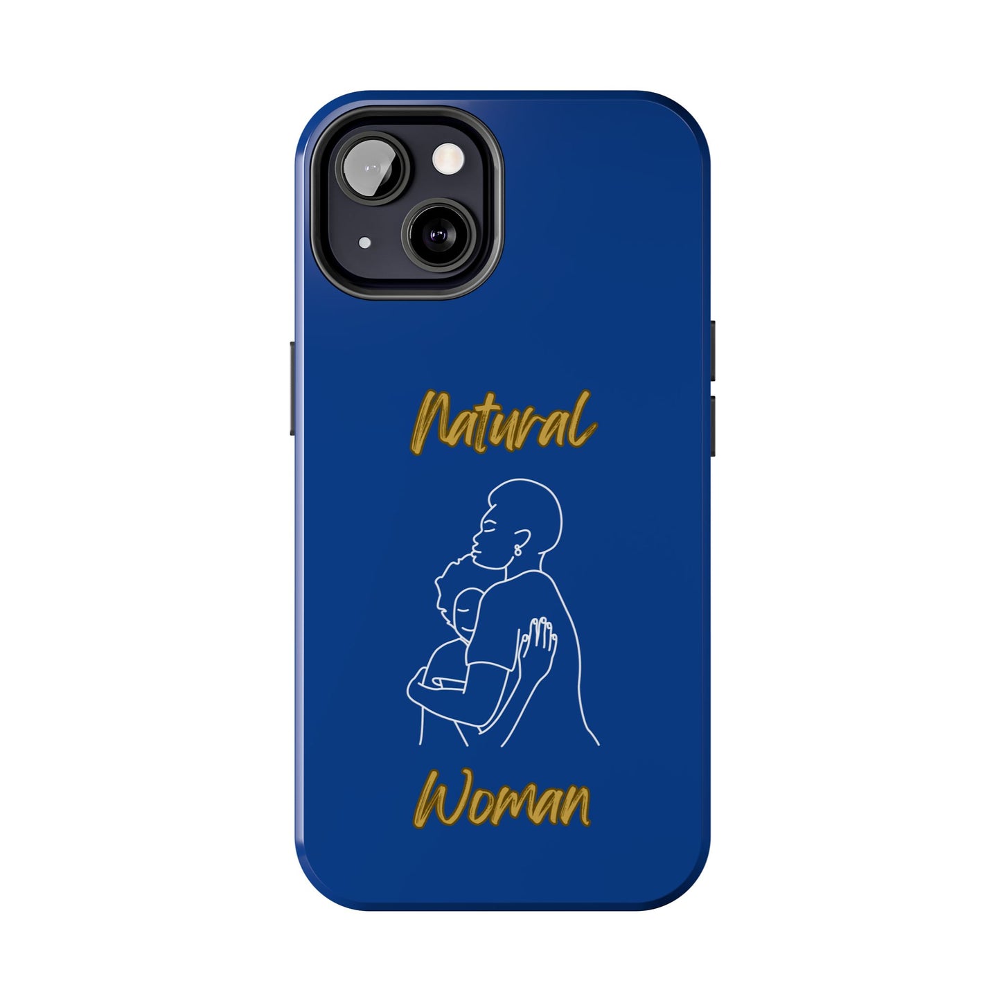 Natural Woman Safe With Momma (WL) Tough Phone Cases DARK BLUE
