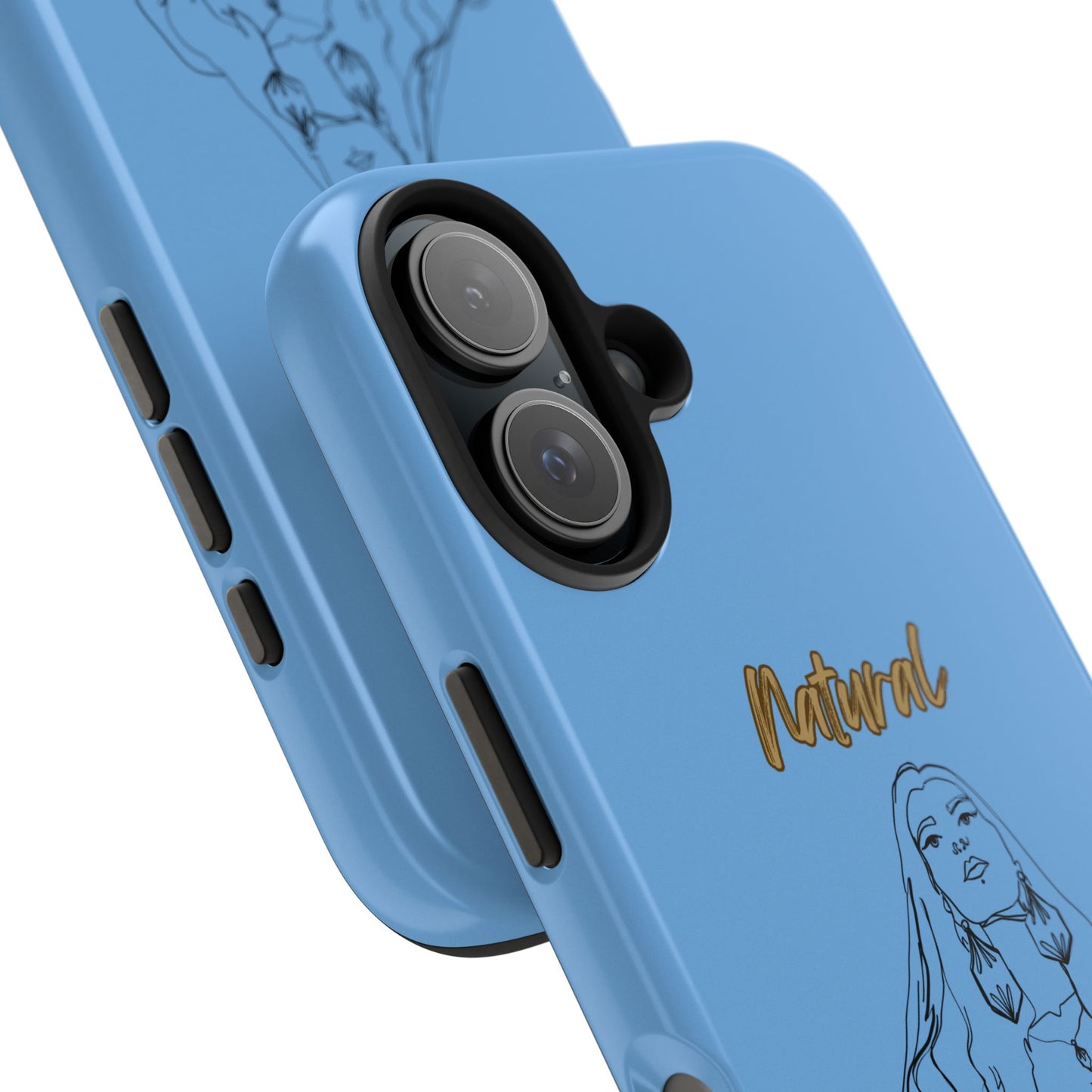 Natural Woman Thinking (BL)Tough Phone Cases LIGHT BLUE