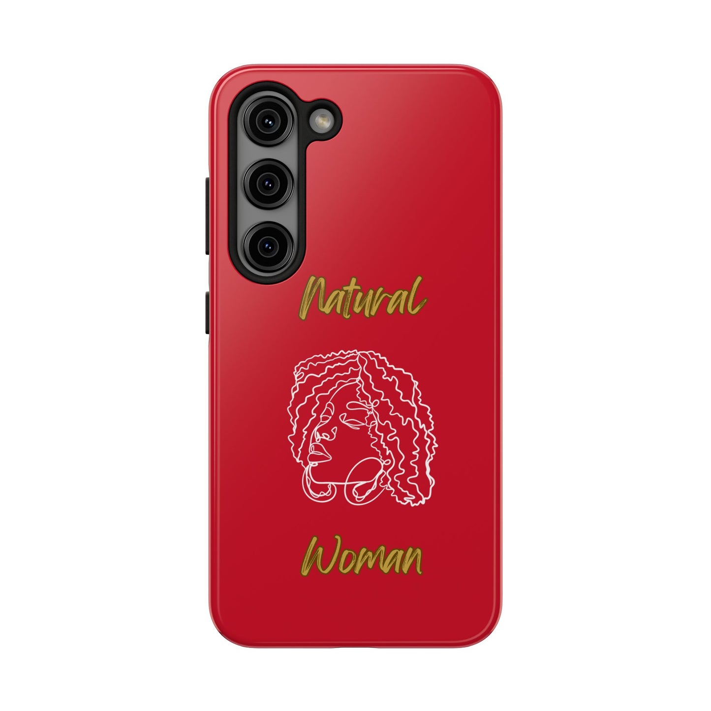Natural Woman Naturally Me (WL)Tough Phone Cases DARK RED