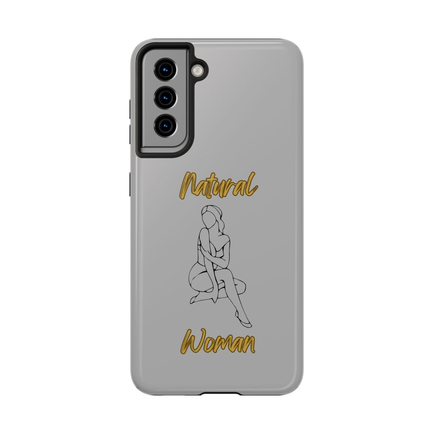 Natural Woman Shoulder Action (BL)Tough Phone Cases LIGHT GREY