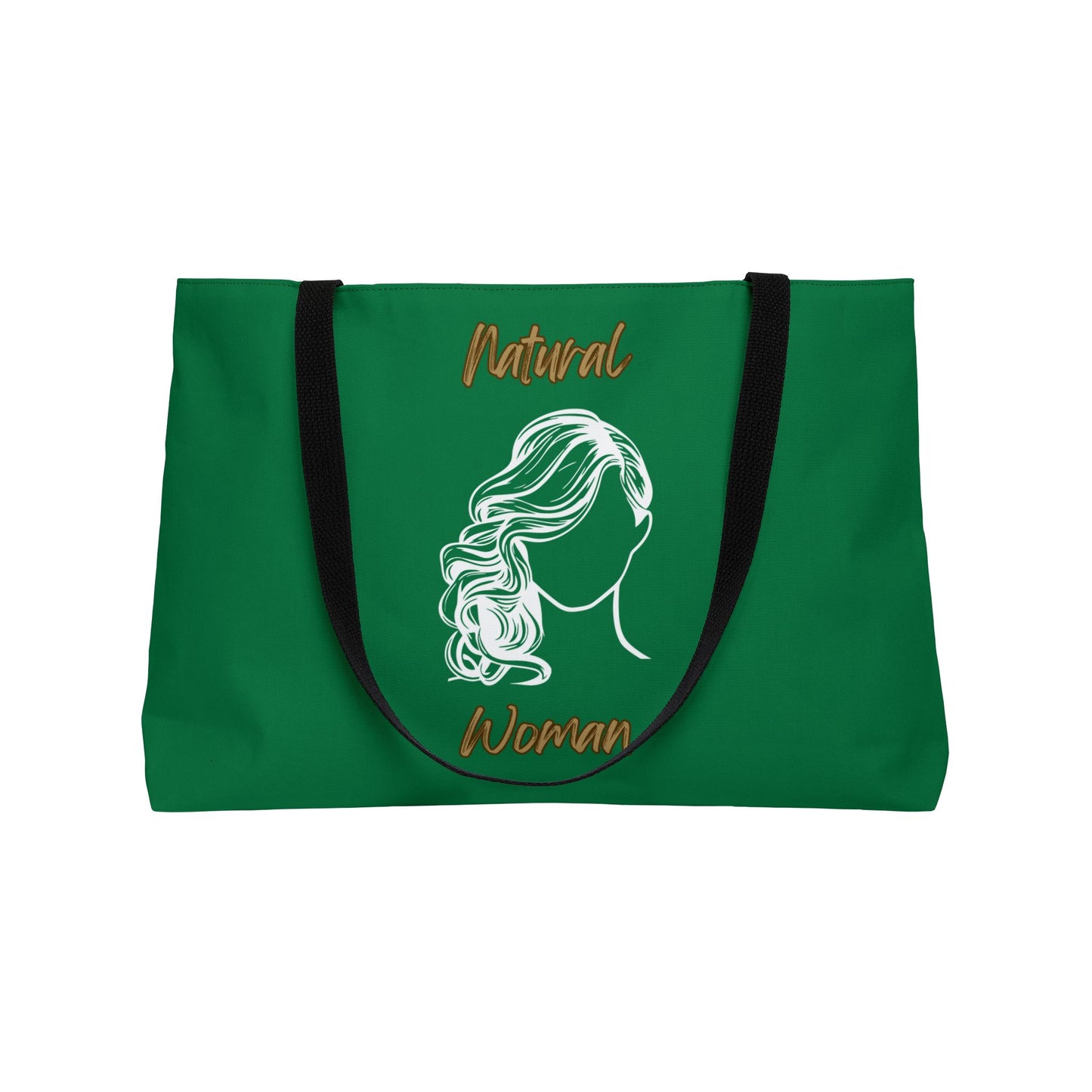 Natural Woman Long Curl (WL) Weekender Tote Bag DARK GREEN