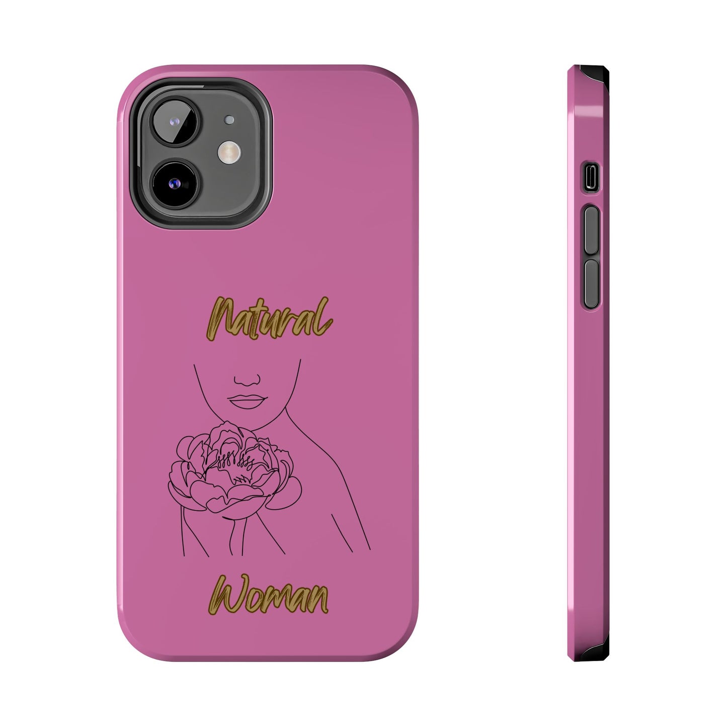 Natural Woman Kissed Flower (BL)Tough Phone Cases LIGHT PINK