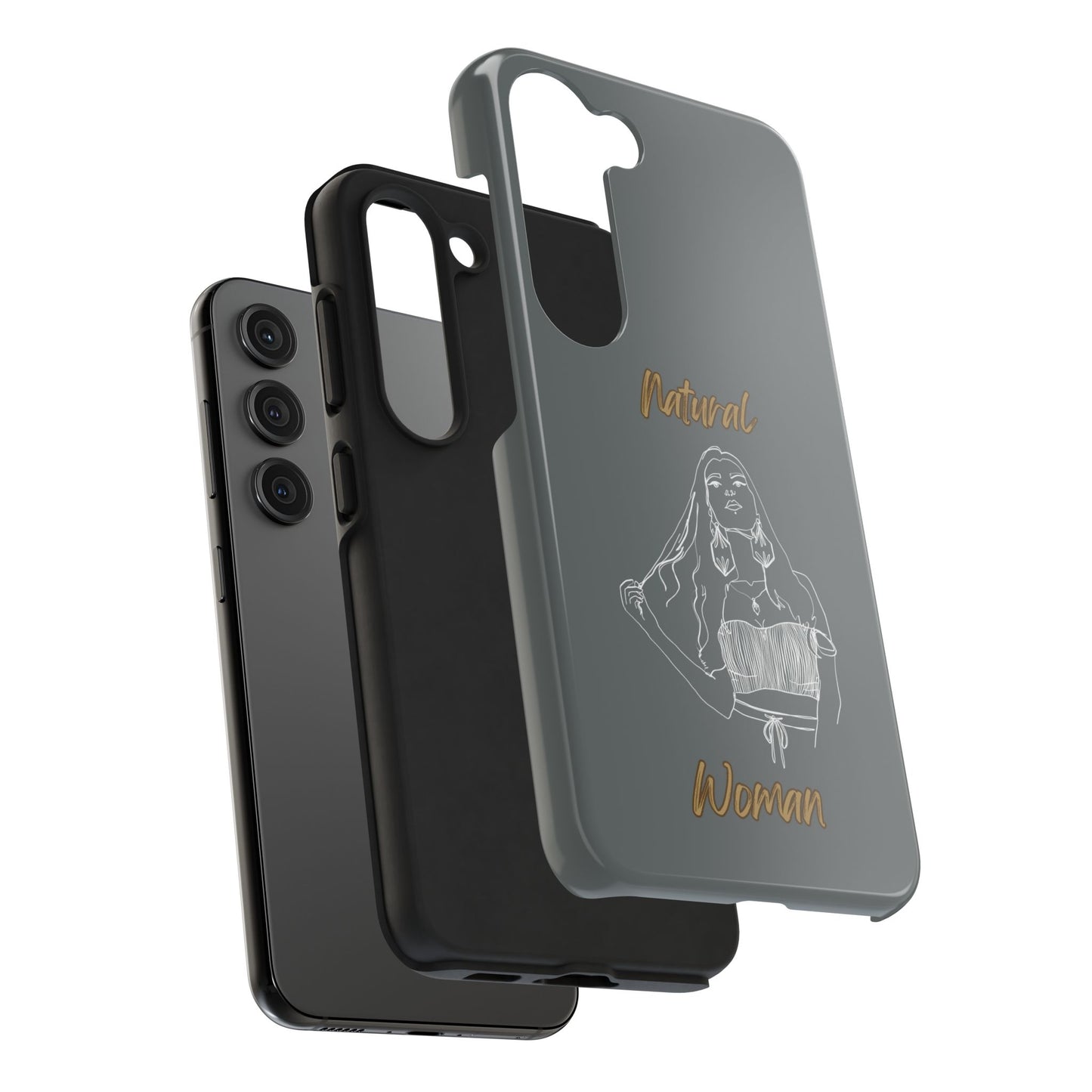 Natural Woman Thinking (WL)Tough Phone Cases DARK GREY