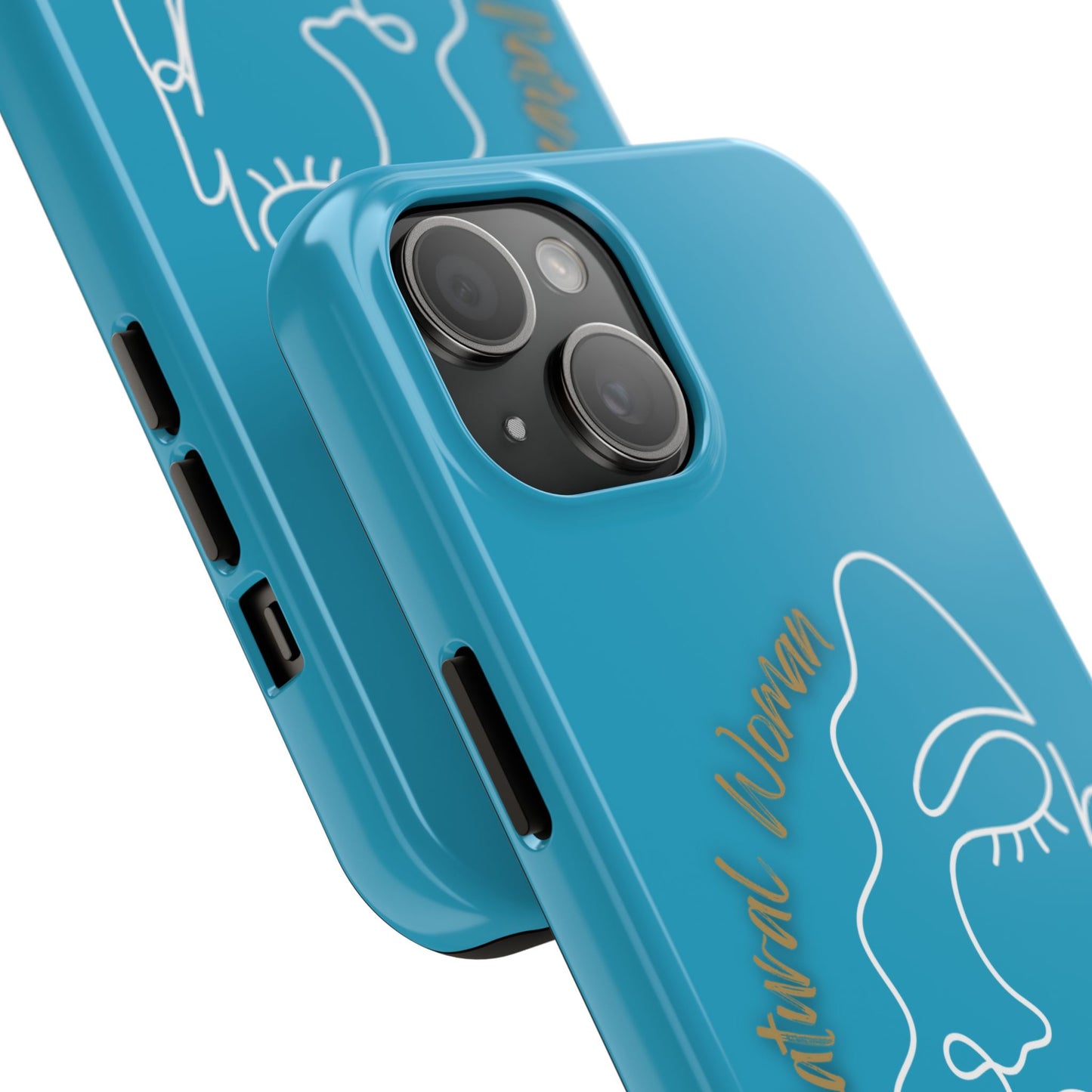 Natural Woman Half Face (WL)Tough Phone Case TURQUOISE