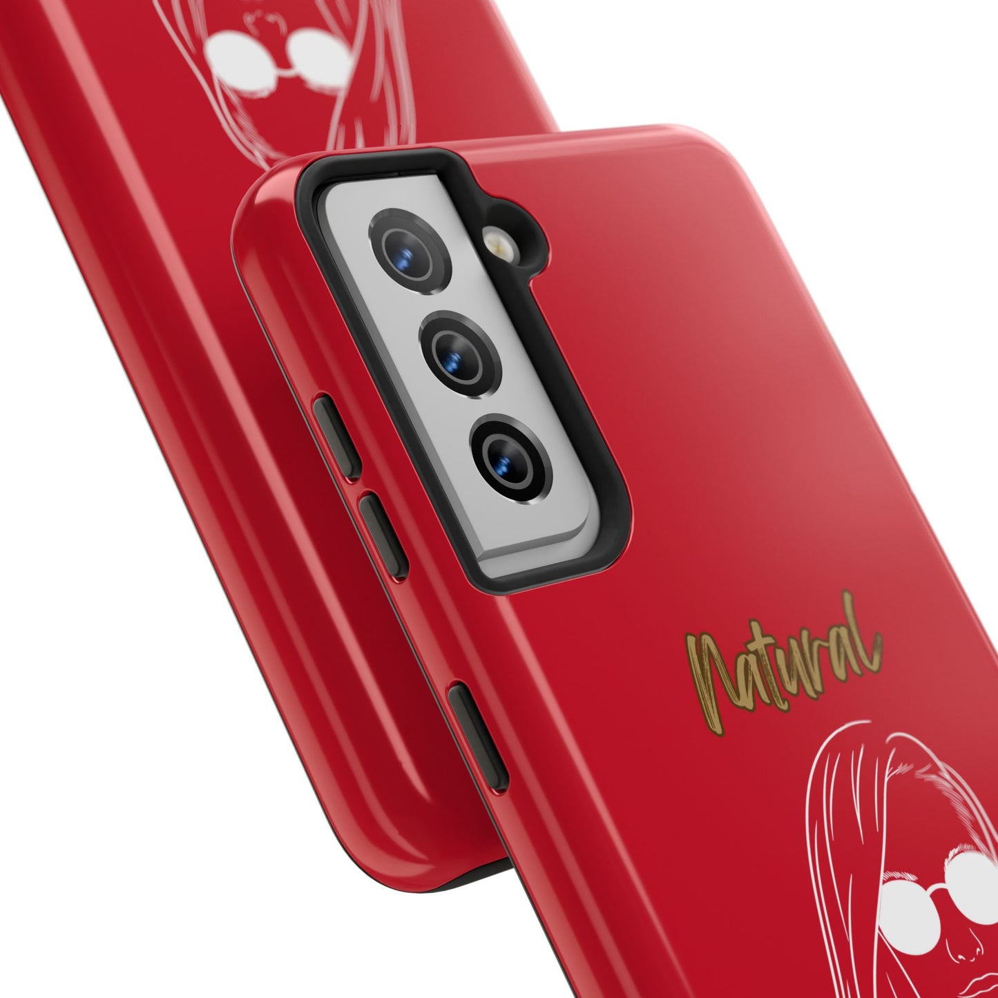 Natural Woman Shades (WL)Tough Phone Cases DARK RED