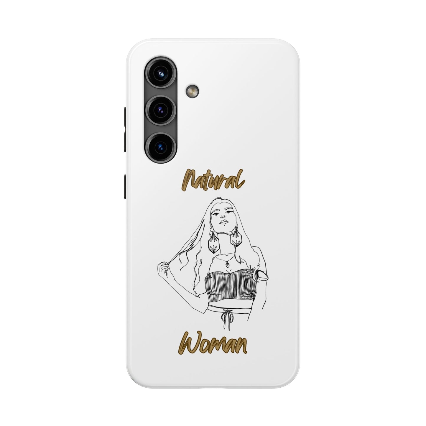 Natural Woman Thinking (BL)Tough Phone Cases WHITE