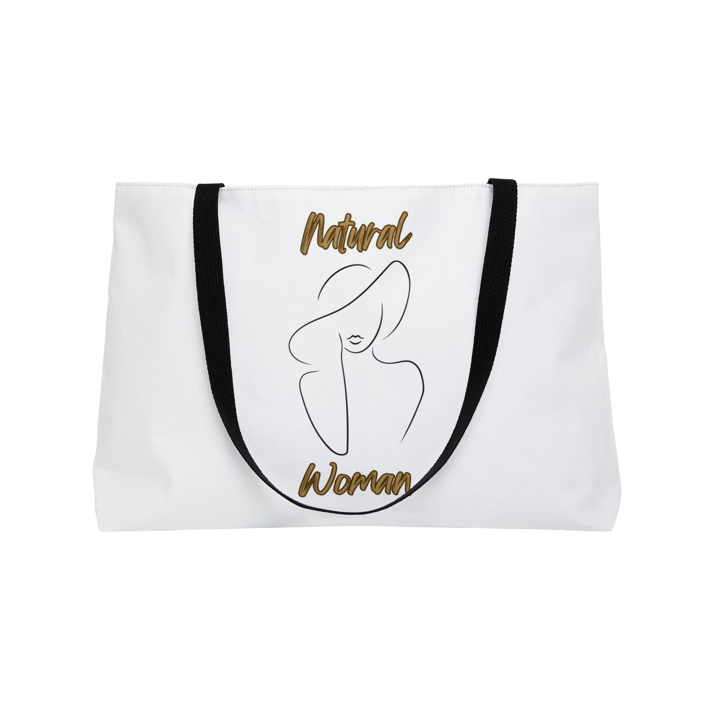 Natural Woman Sun Hat (BL) Weekender Tote Bag WHITE