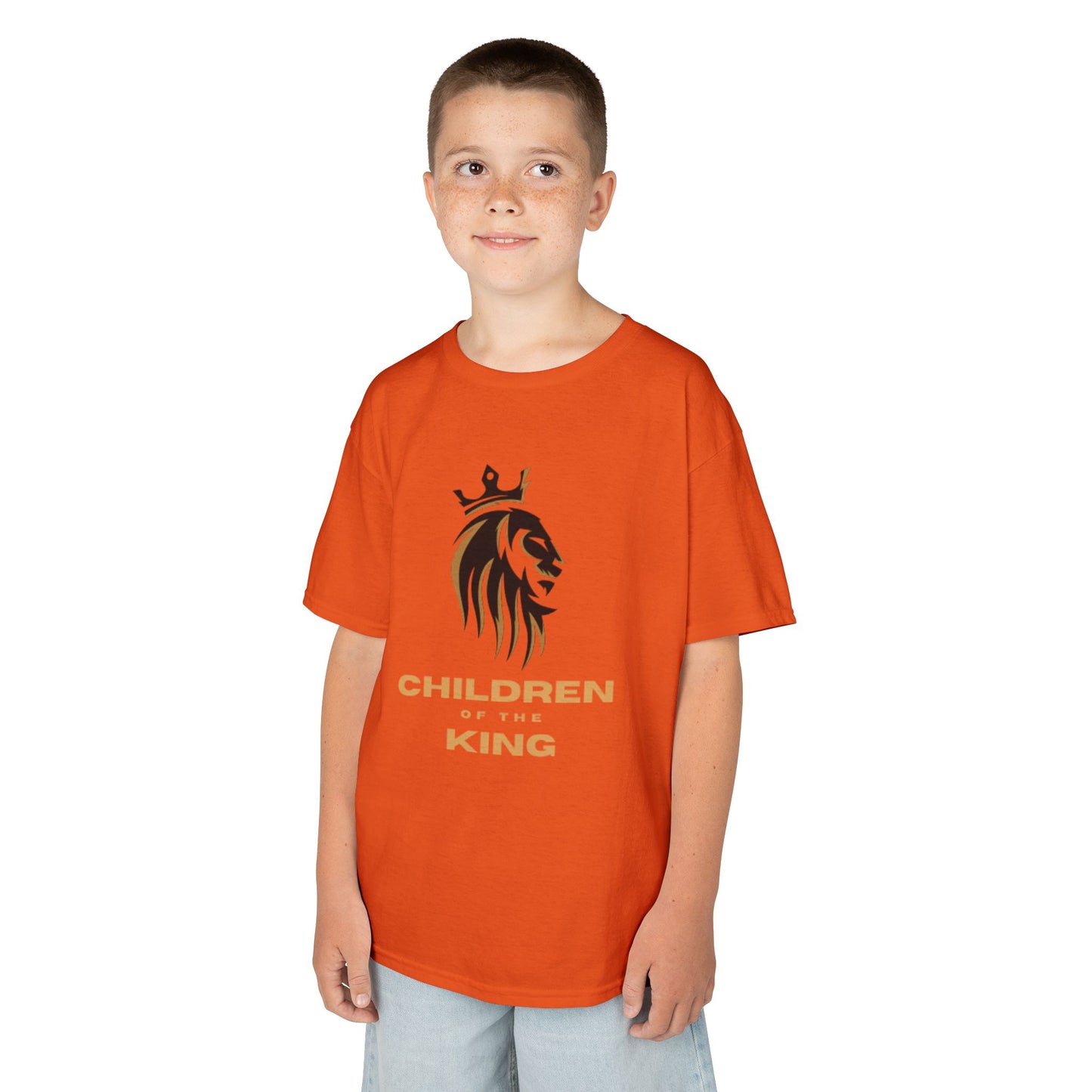 Children of the King Inspirational Kids Cotton T-Shirt (BL)