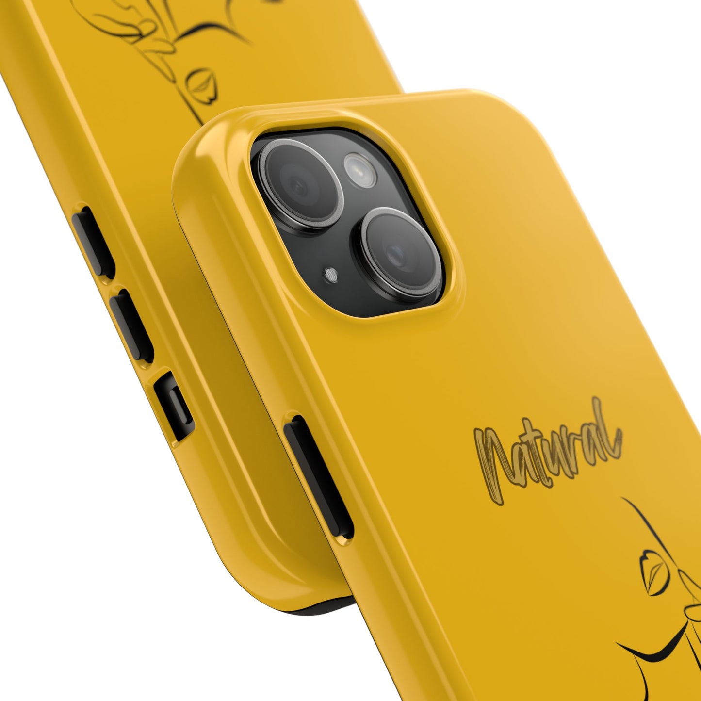 Natural Woman Chin Up (BL)Tough Phone Cases YELLOW