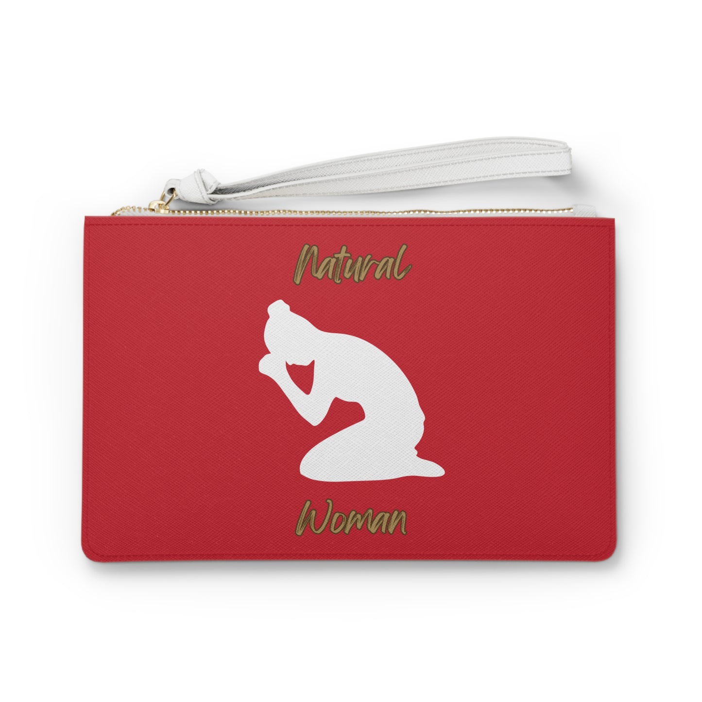 Natural Woman Pray (WL) Clutch Bag DARK RED