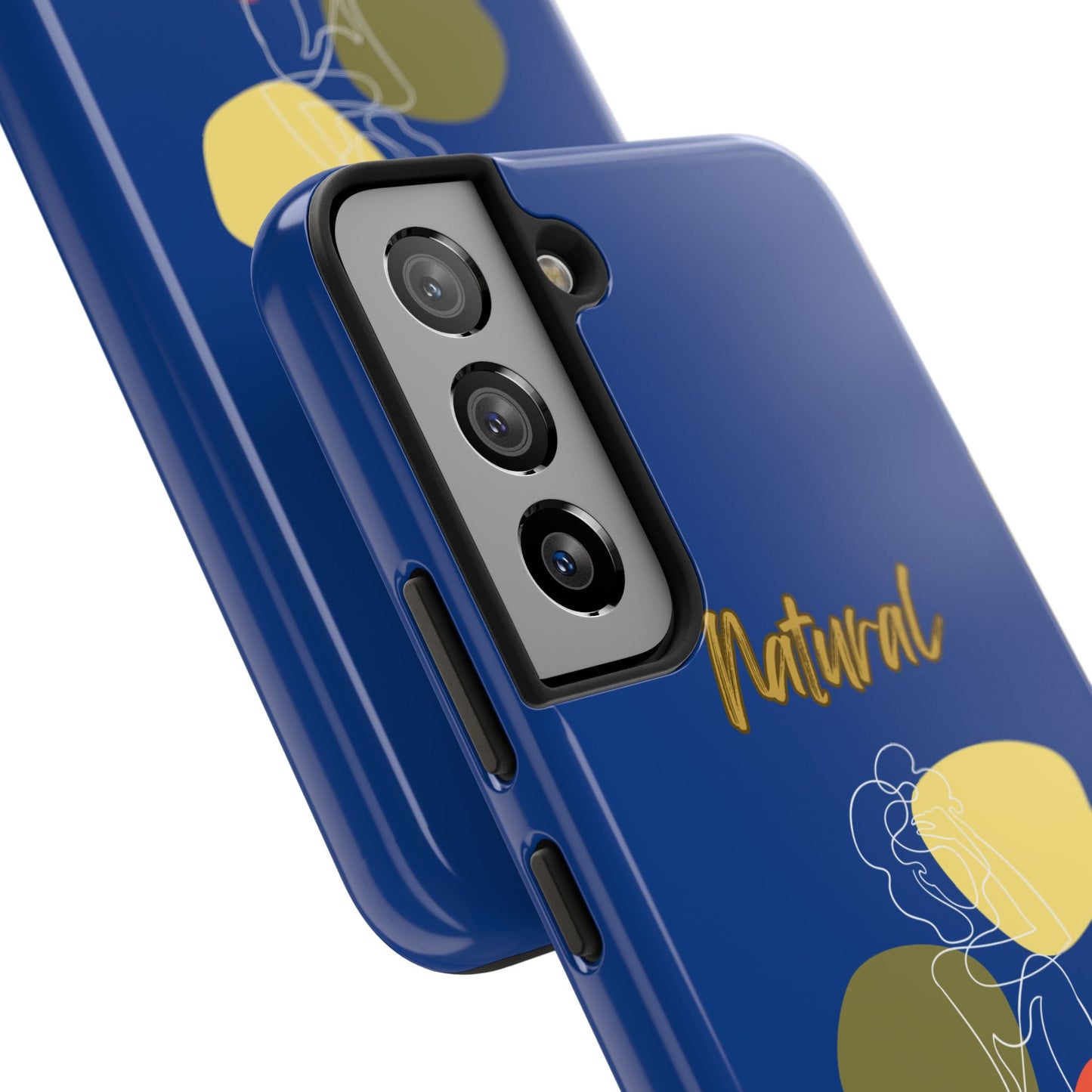 Natural Woman Colorful Pose (WL)Tough Phone Cases DARK BLUE