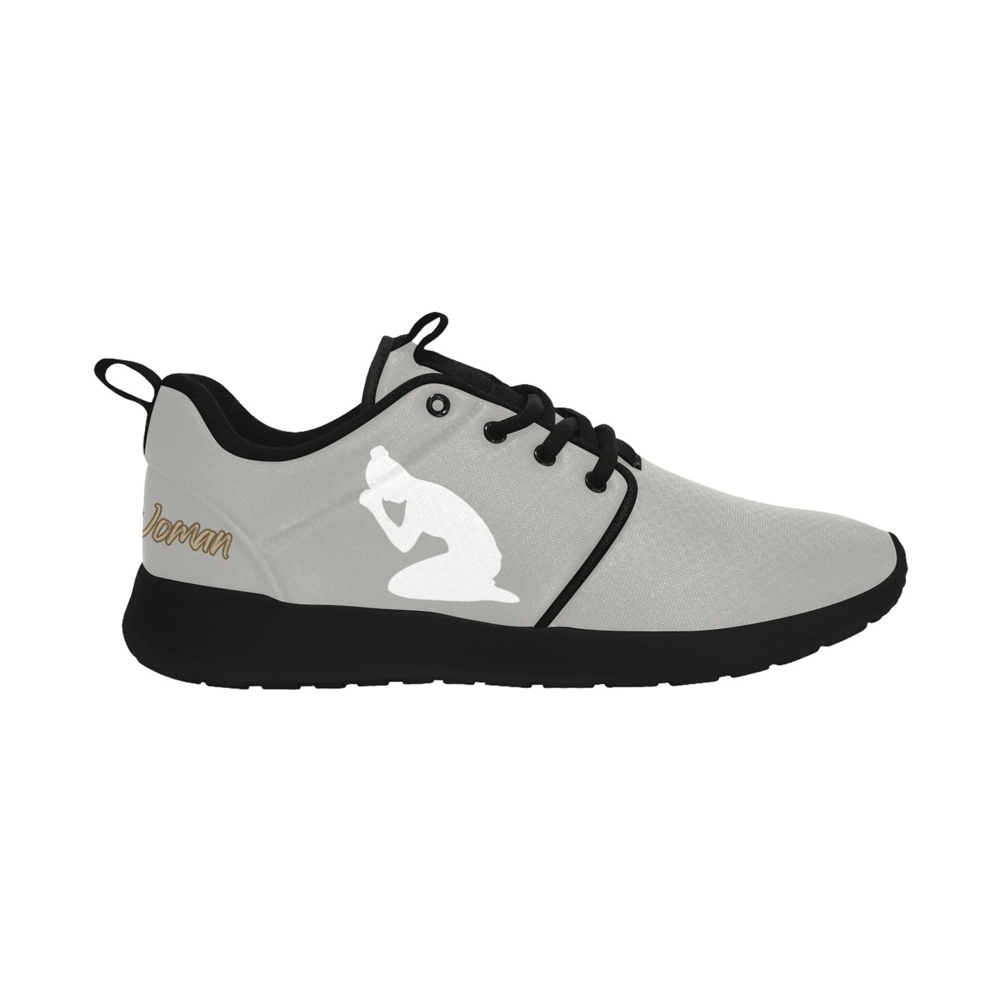 Natural Woman PRAY (WL) GRAY w/ Black Sole Sneakers